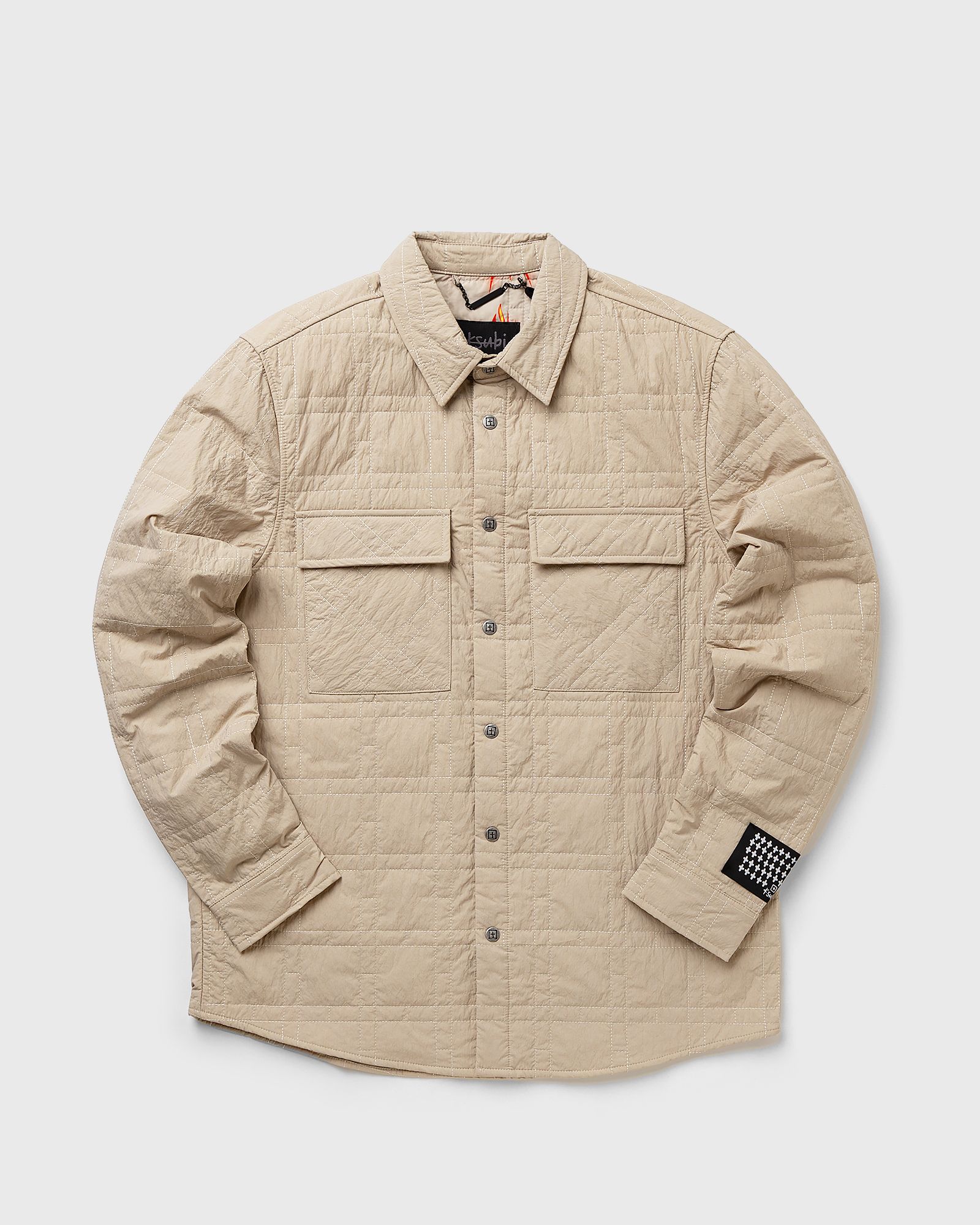 south quilted ls shirt cream