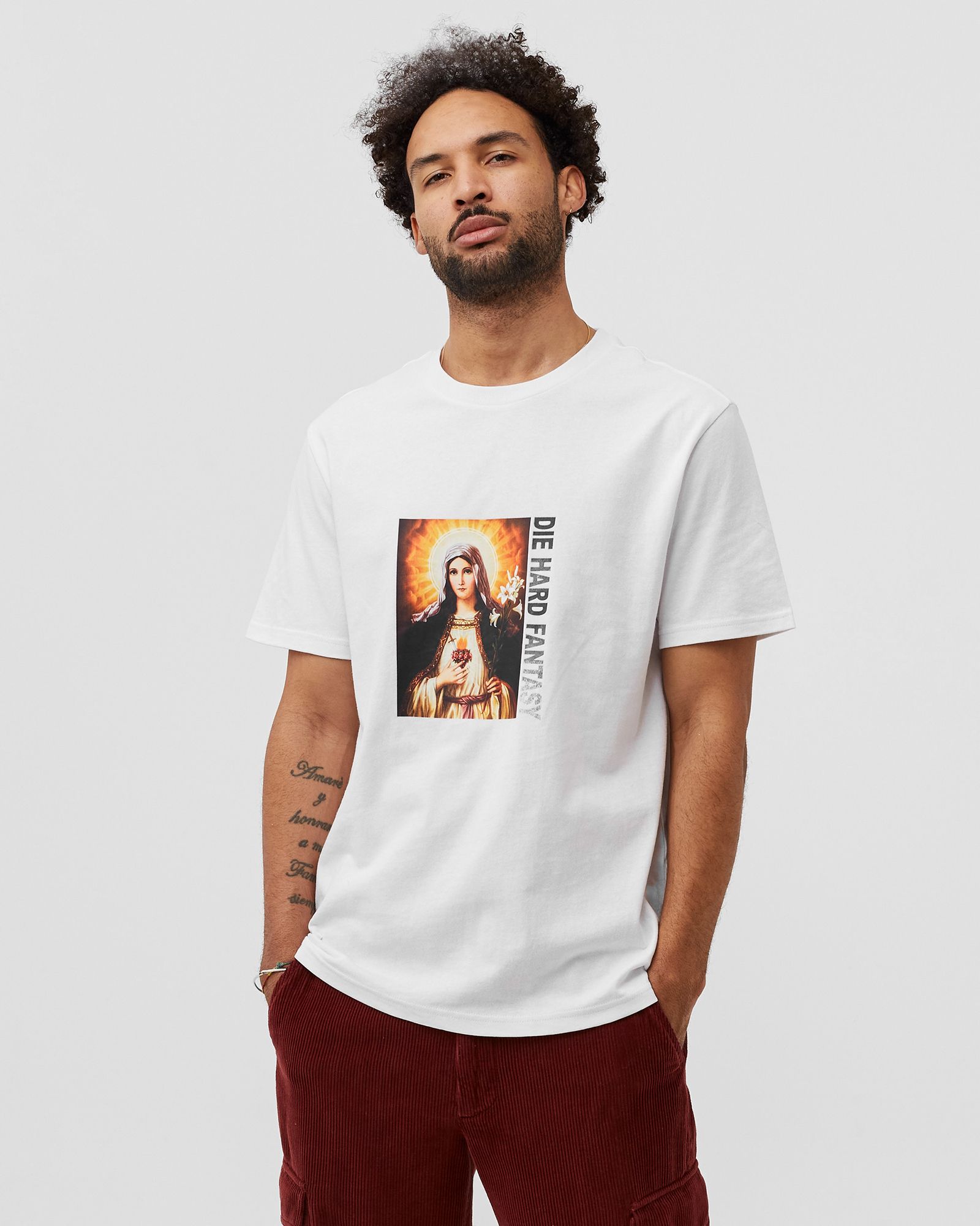 saint kash ss tee white