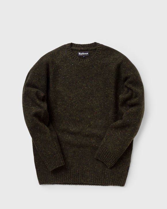 Barbour Netherton Crew Sweater Green Forest