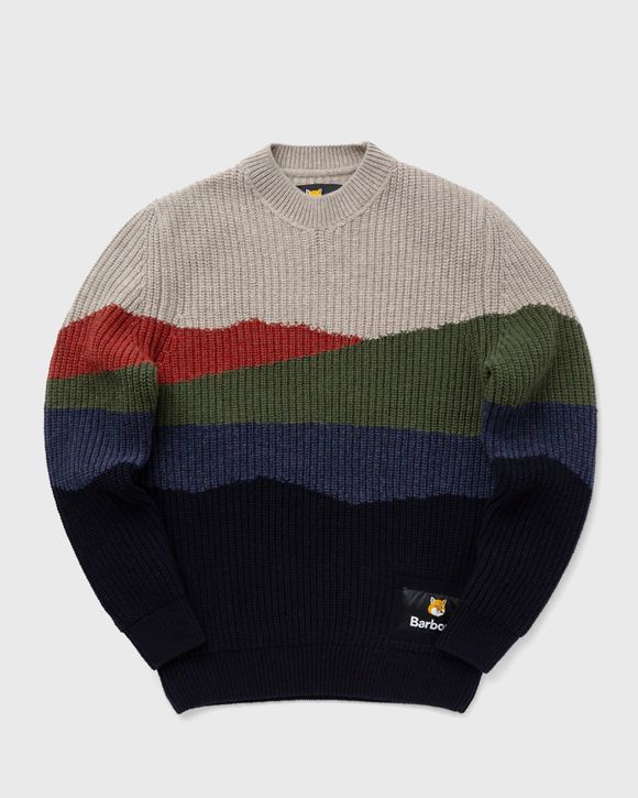 Barbour Barbour X MK Landscape Knit Multi - navy