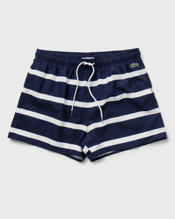 Lacoste striped swim on sale shorts