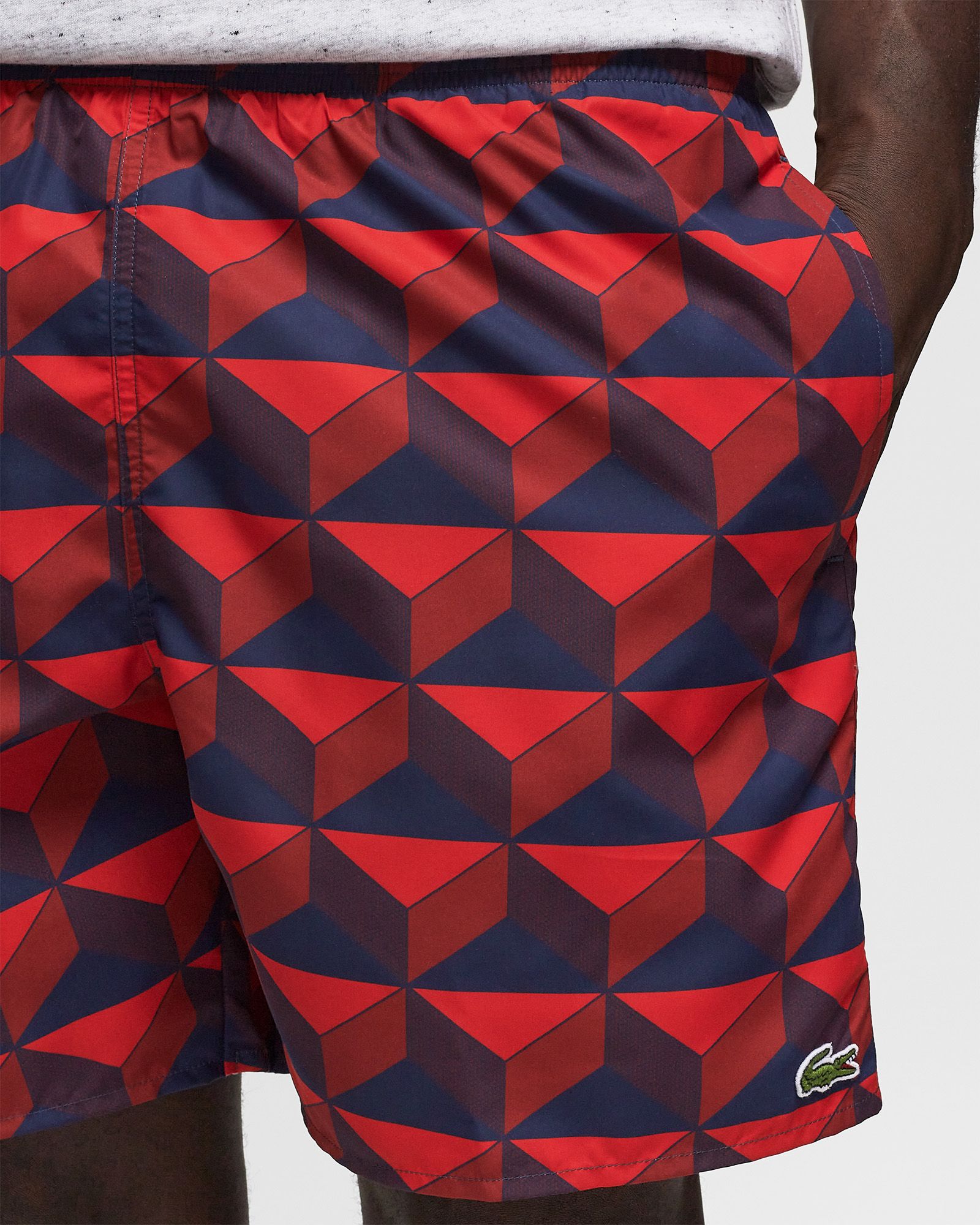 PATTERNED SWIM TRUNKS