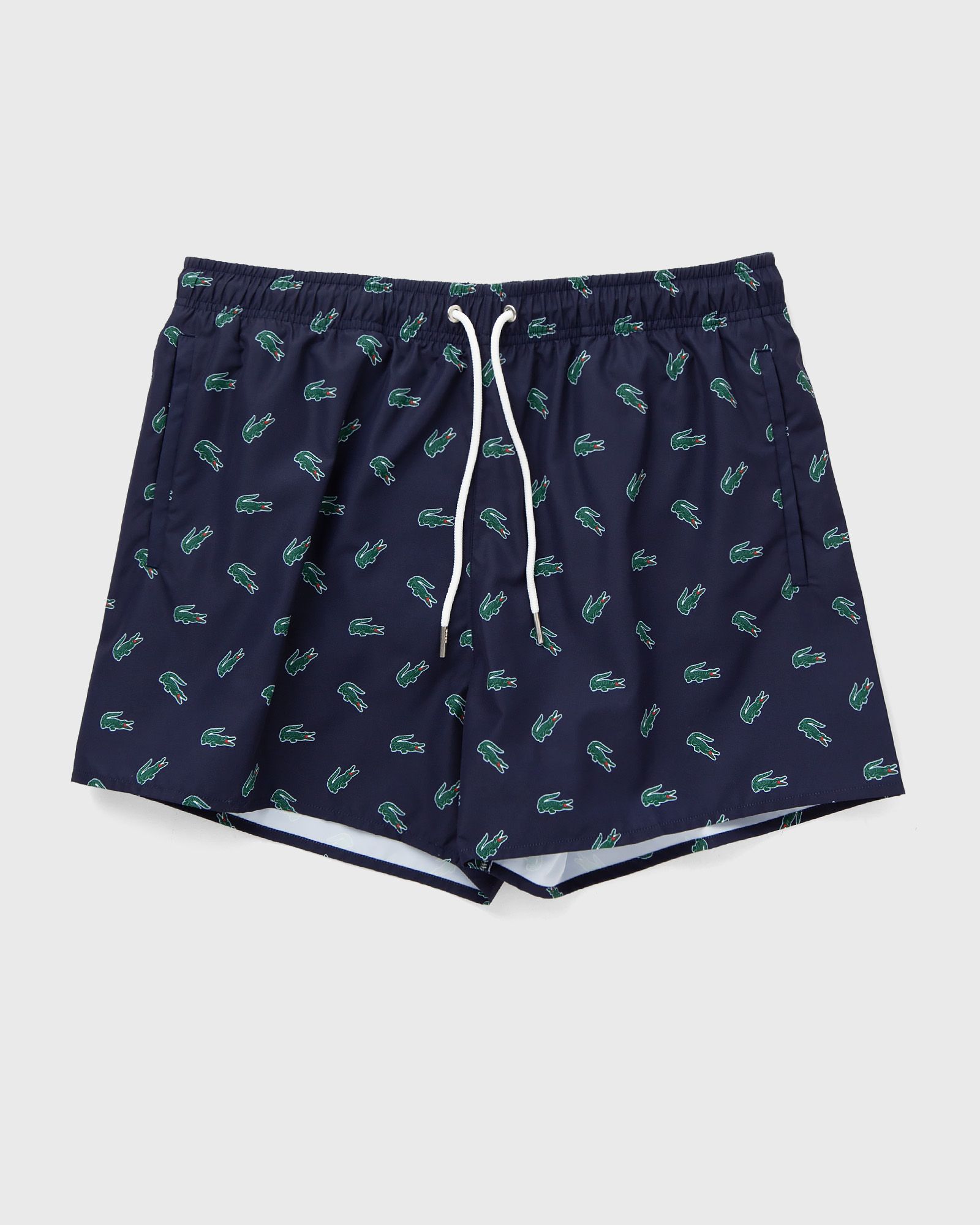 Lacoste - crocodile print swim trunks men swimwear blue in größe:xl