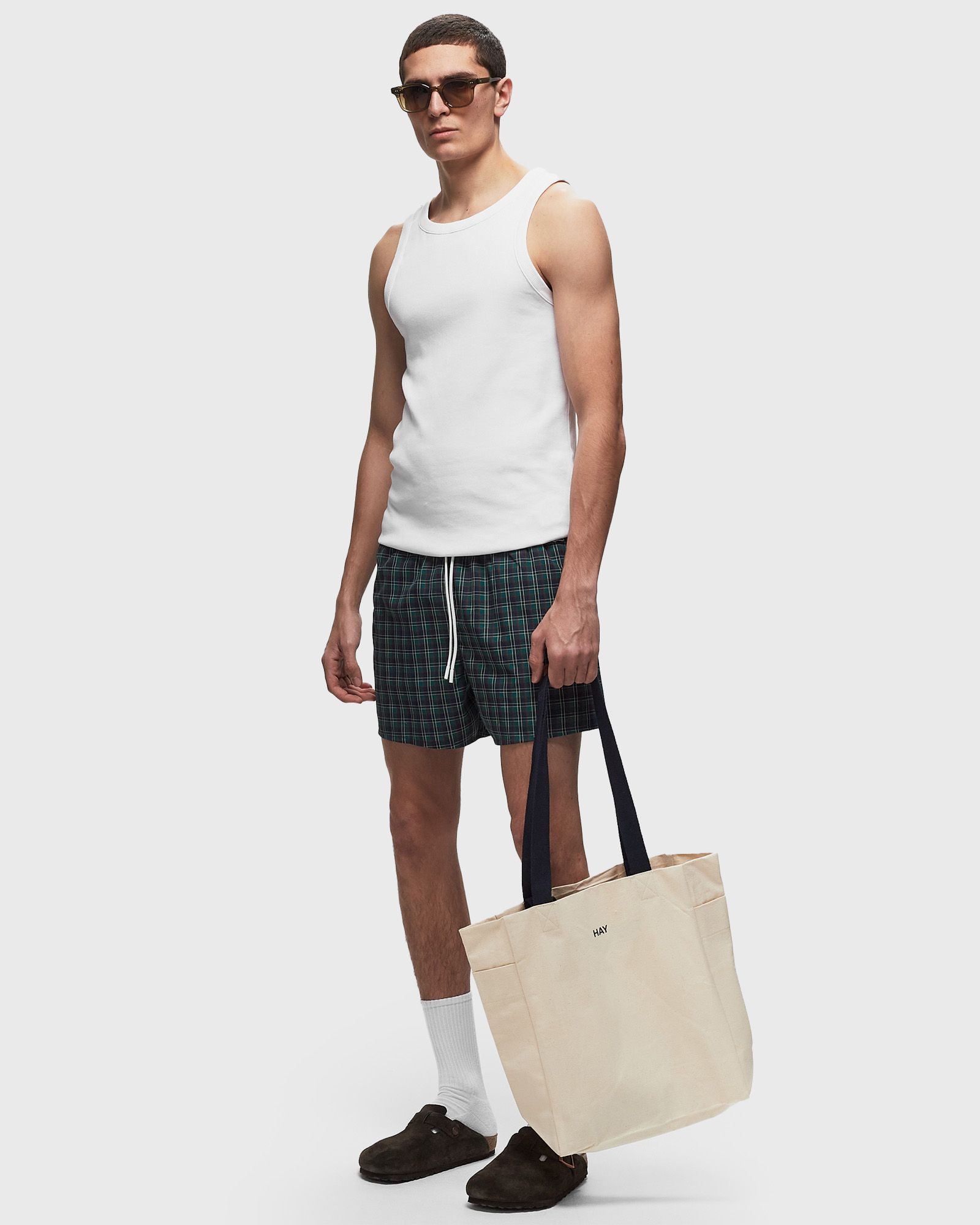 SHORT PRINTED SWIM TRUNKS