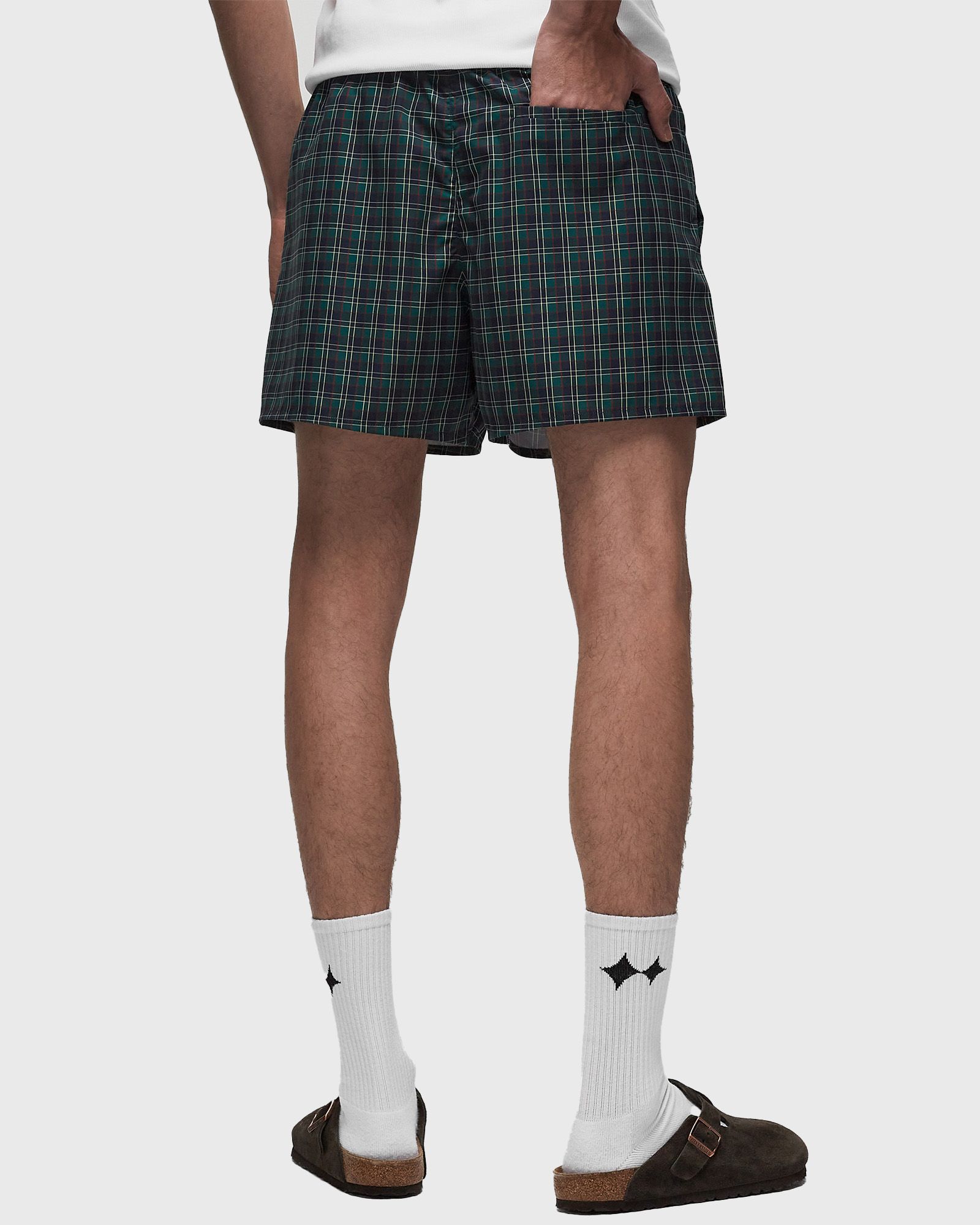 SHORT PRINTED SWIM TRUNKS