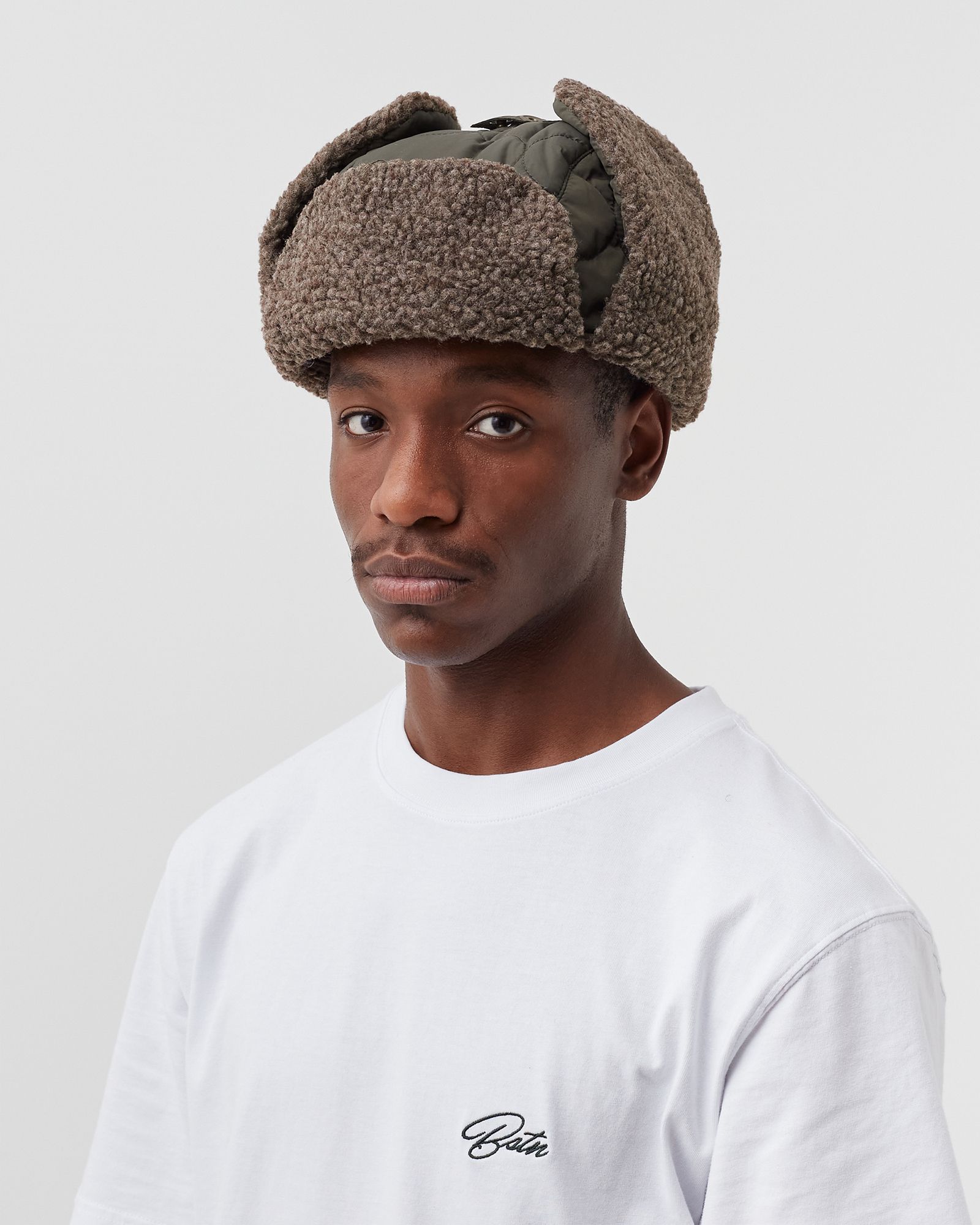 Barbour Sand Quilted Trapper Hat