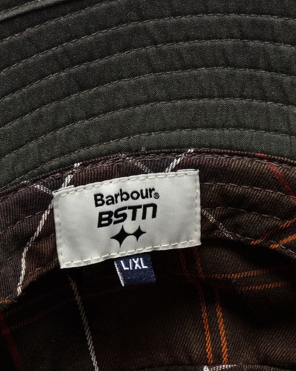 Barbour x BSTN Brand Bucket Hat Men Hats Black in size:S/M