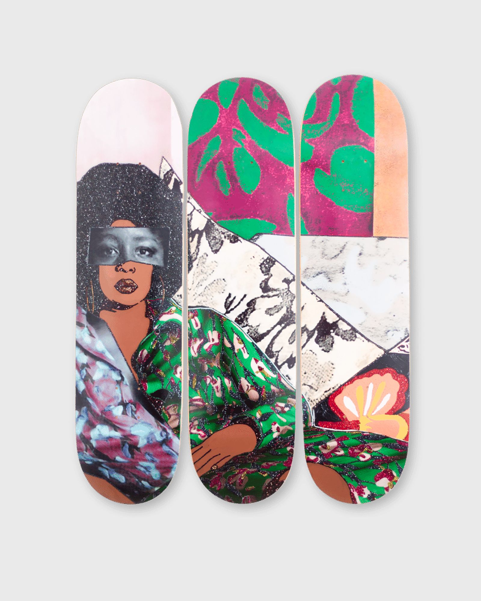 Mickalene THOMAS AFRO GODDESS LOOKING FORWARD