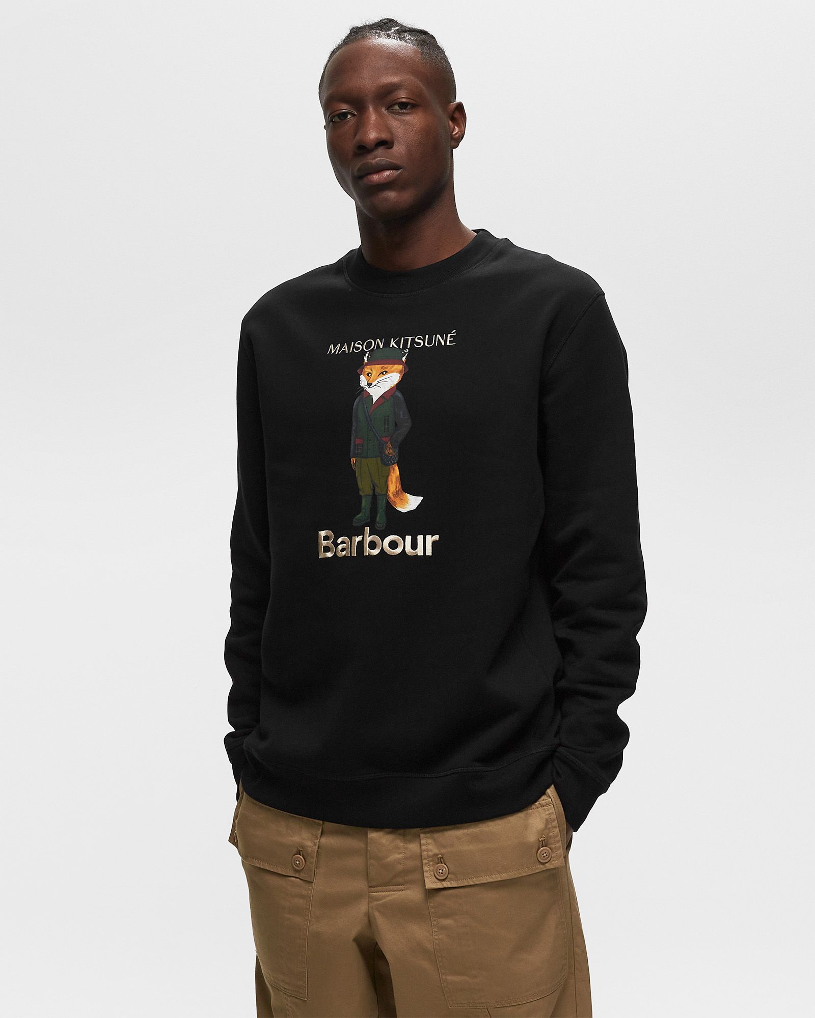 Barbour X Maison Kitsune Beaufort Fox Crew