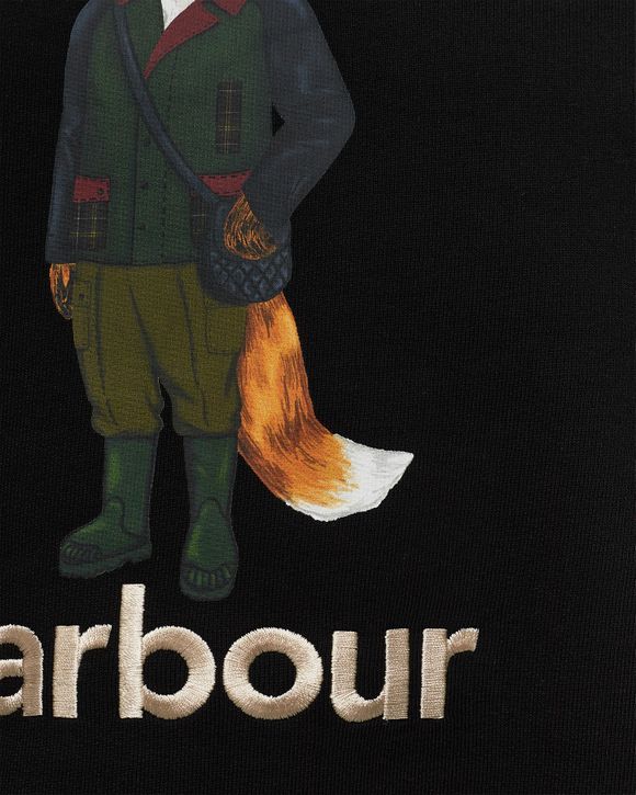 ★【Barbour x Maison Kitsune】★Beaufort Fox Sweatshirt★ Barbour x Maison Kitsuné Beaufort Fox Sweatshirt - MOL0559BK31