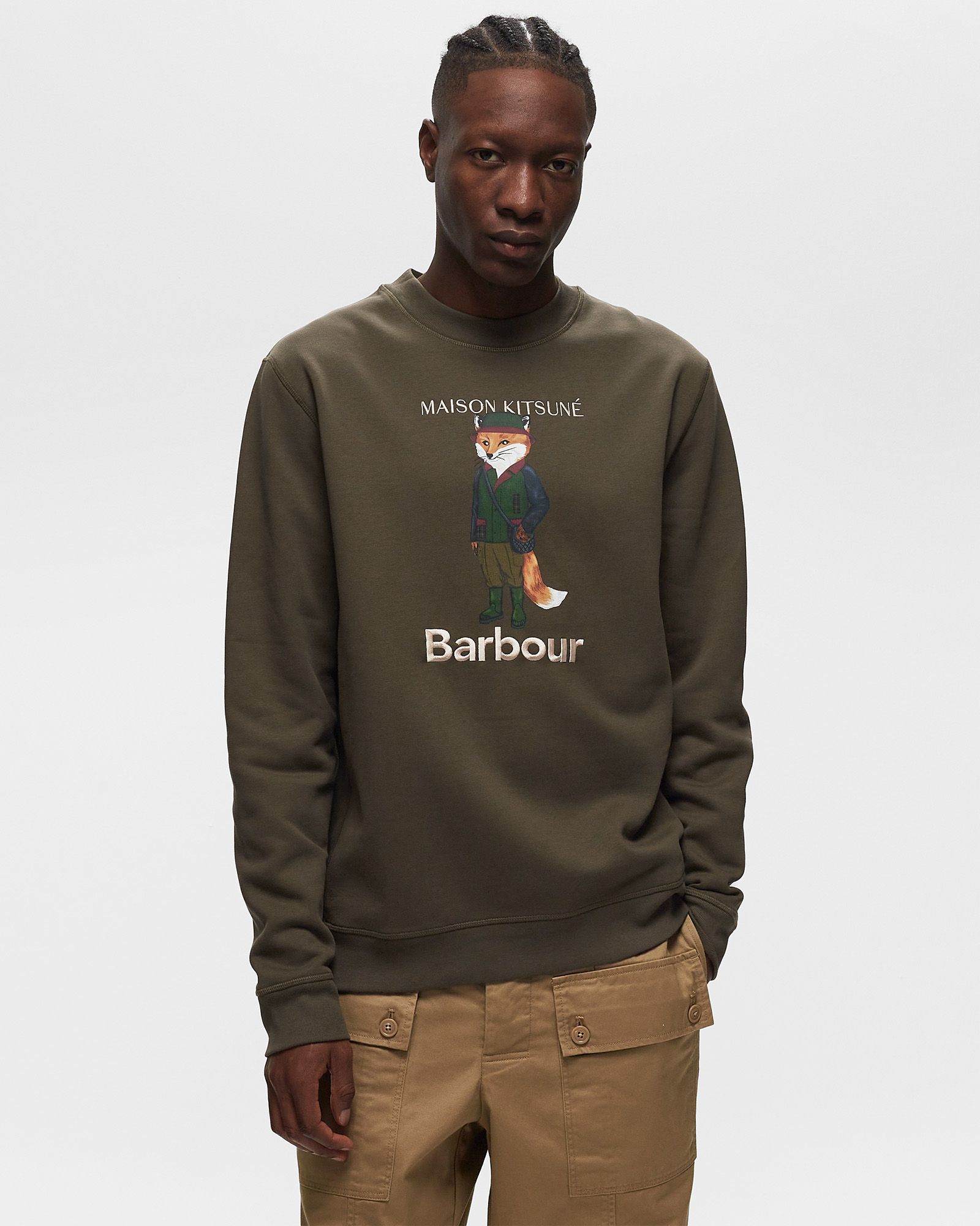 Barbour X Maison Kitsune Beaufort Fox Crew