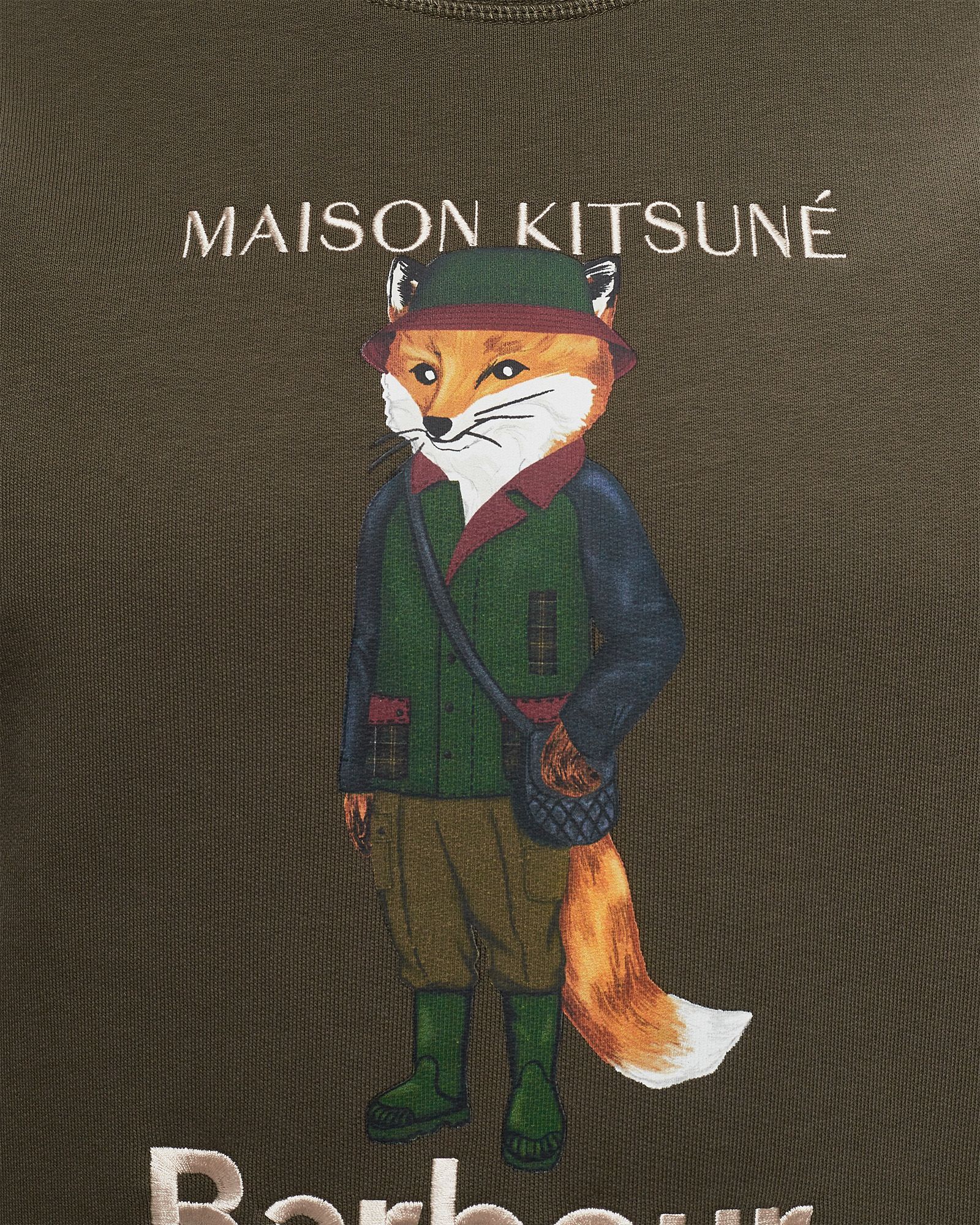 Barbour X Maison Kitsune Beaufort Fox Crew