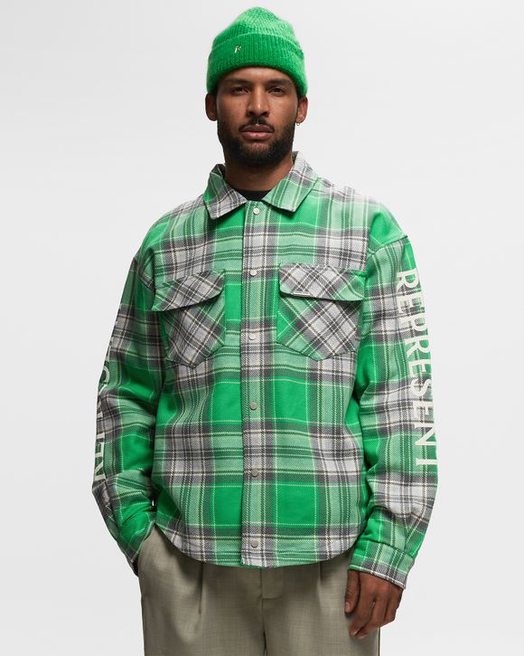 Quilted flannel shirt