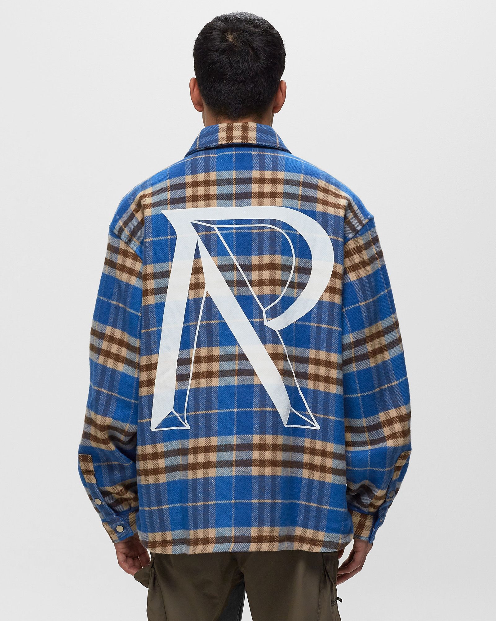 INTIAL PRINT FLANNEL SHIRT