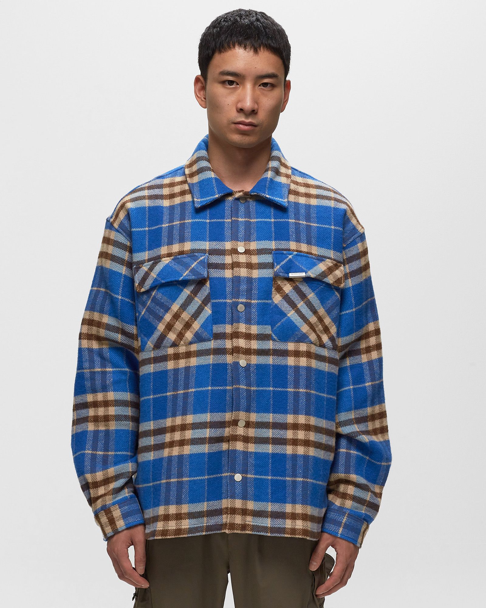 INTIAL PRINT FLANNEL SHIRT