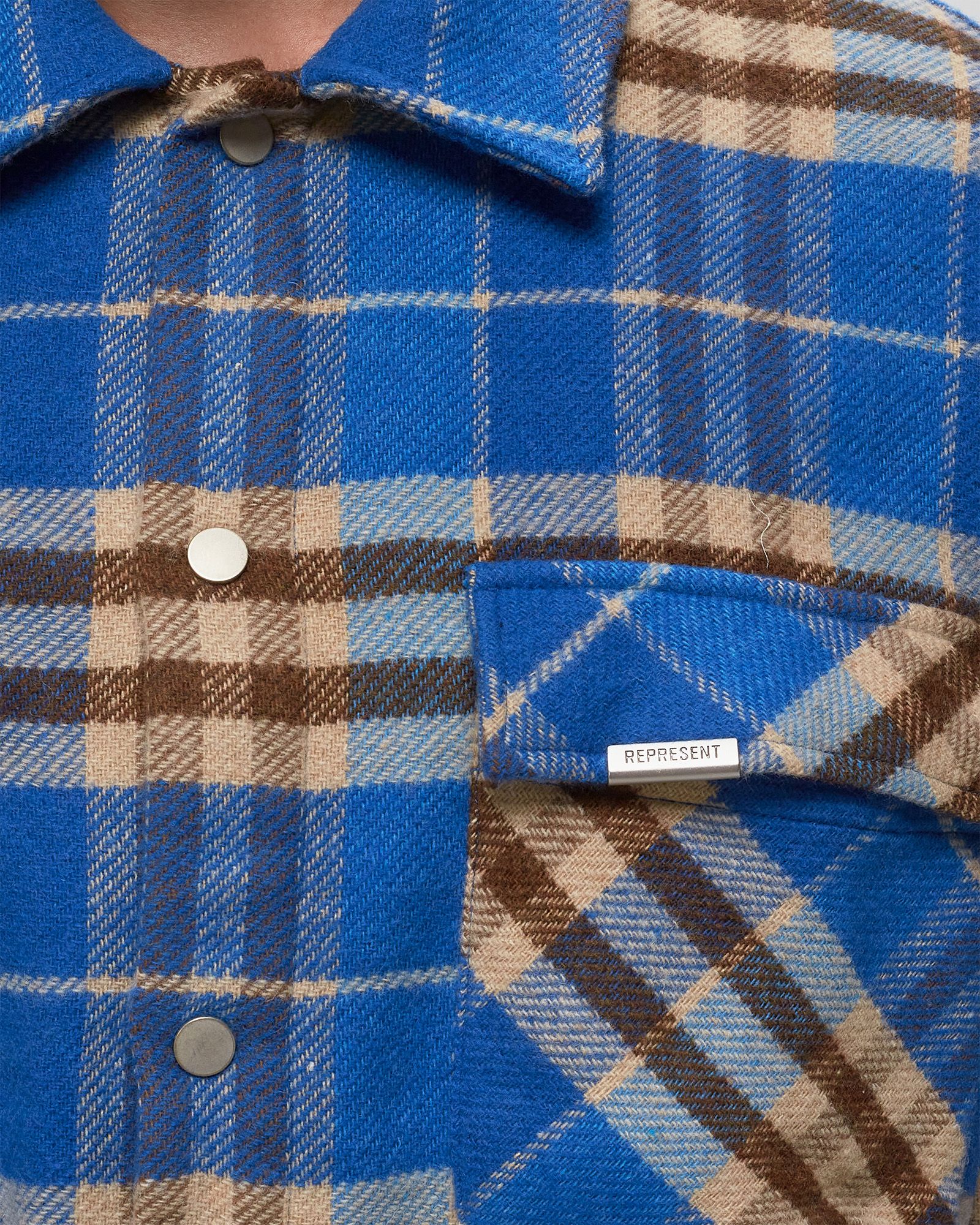 INTIAL PRINT FLANNEL SHIRT