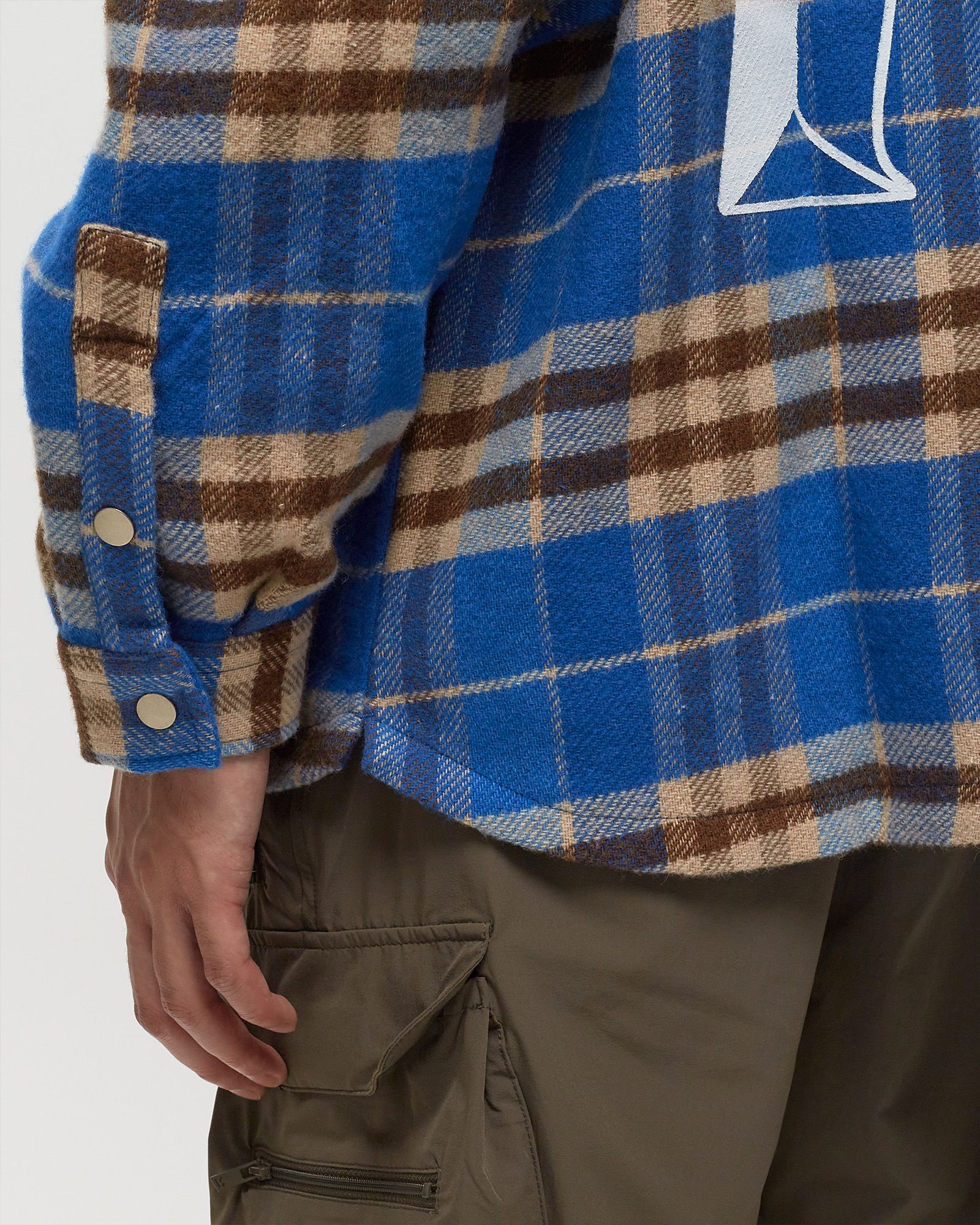 INTIAL PRINT FLANNEL SHIRT