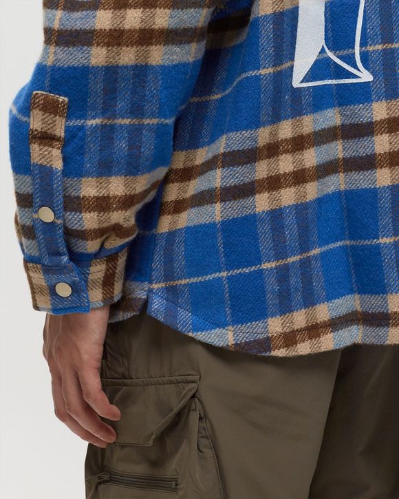 INTIAL PRINT FLANNEL SHIRT