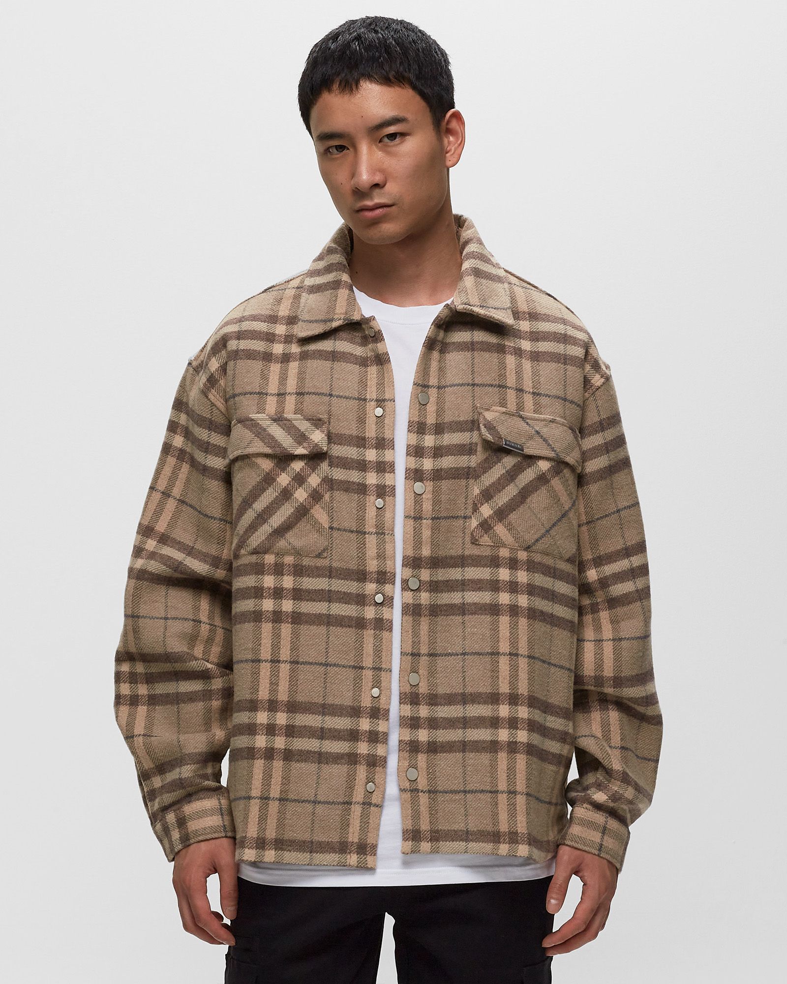 INTIAL PRINT FLANNEL SHIRT