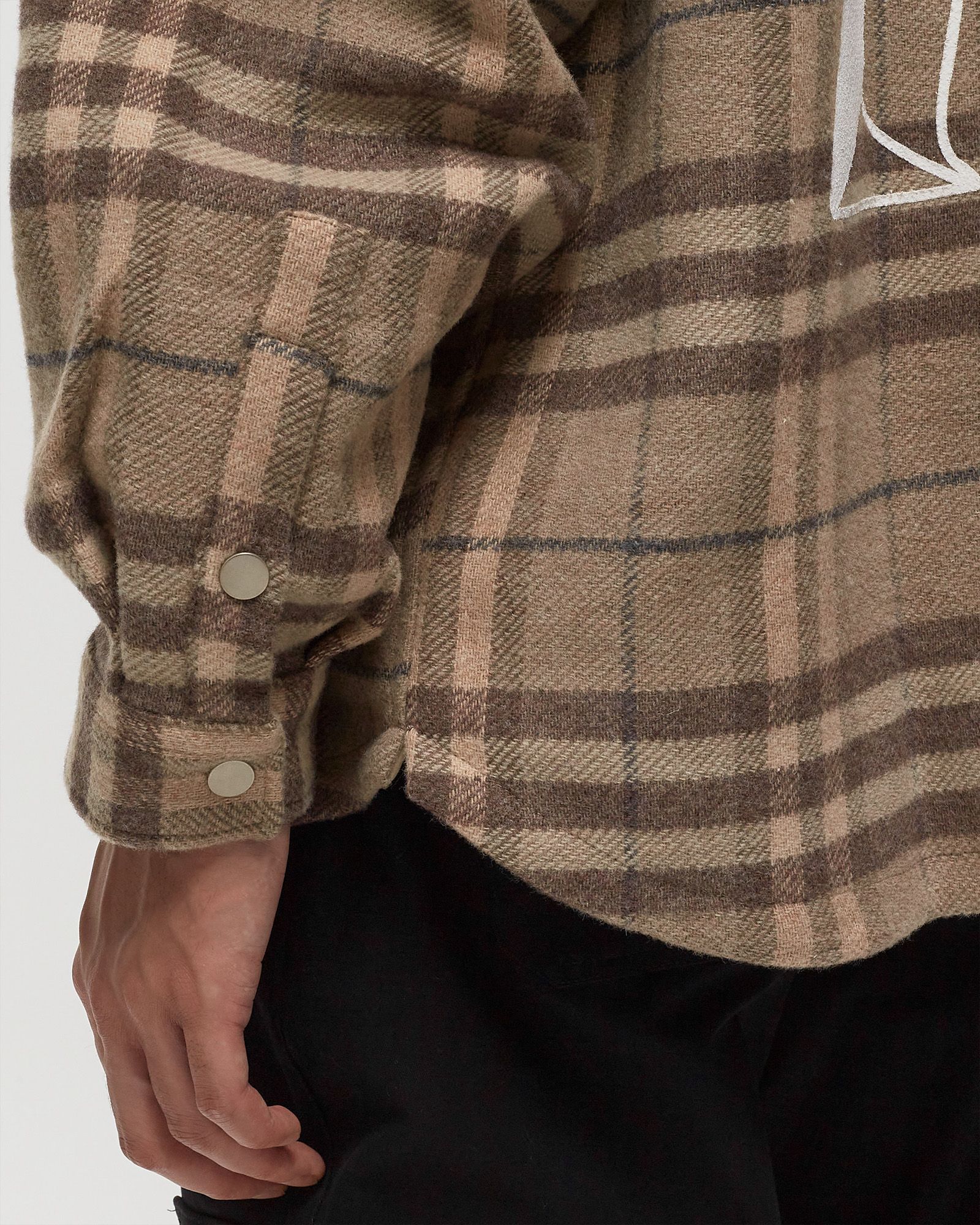 INTIAL PRINT FLANNEL SHIRT