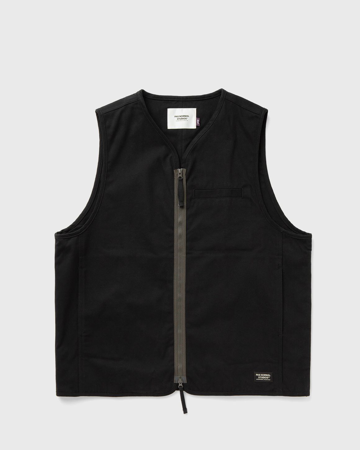 Pas Normal Studios Off-Race Cotton Twill Vest Black | BSTN Store