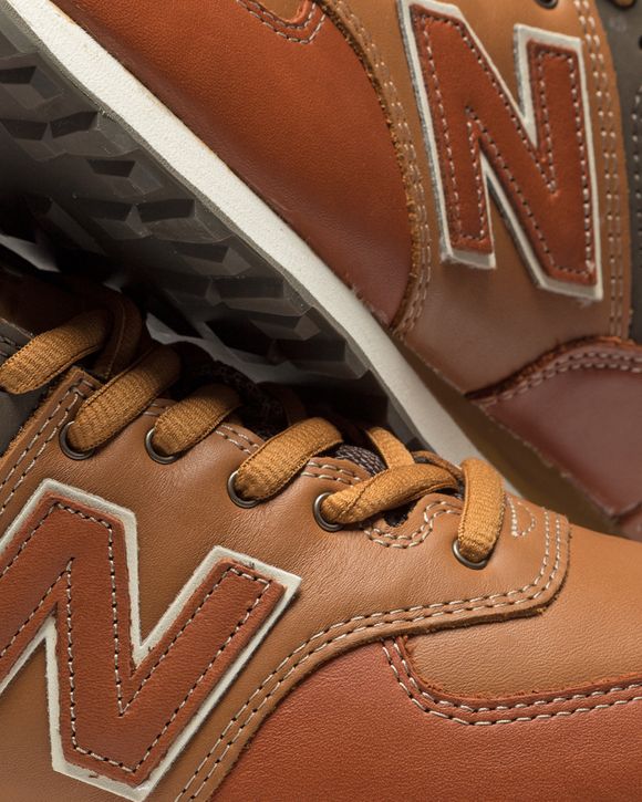 New balance 574 cheap tan leather