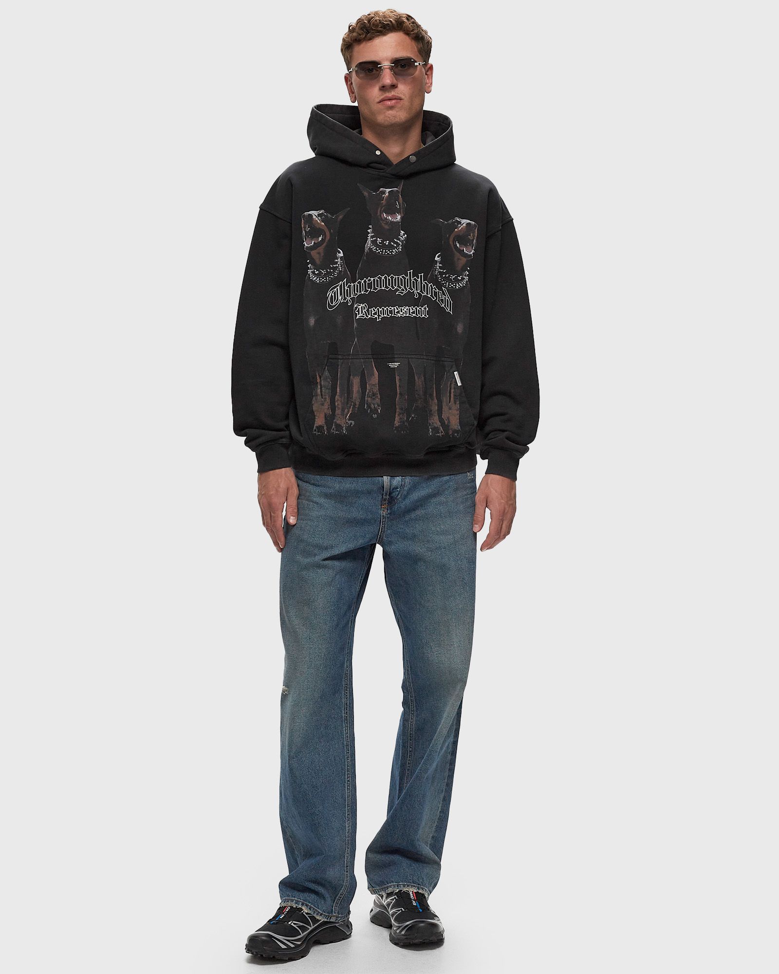 Represent THOROUGHBRED HOODIE Black | BSTN Store