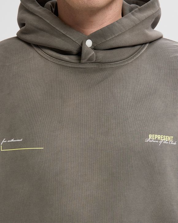 パーカー・フーディ REPRESENT SS25 PATRON GIROCOLLO (MLM4270 16) Represent Patron Of The Club Hoodie Green | BSTN Store