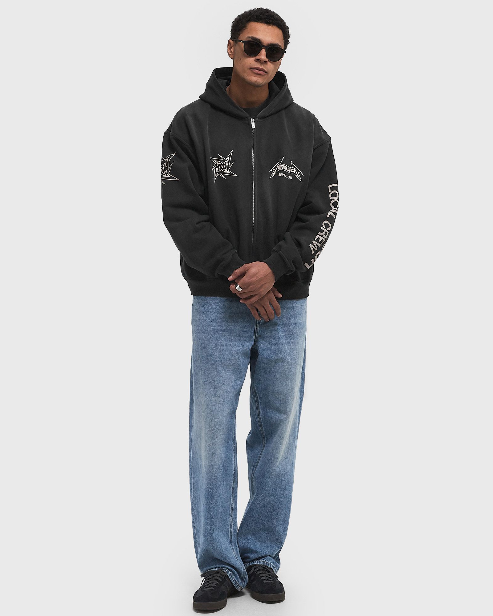 METALLICA 40 YEAR ANNIVERSARY ZIP-THRU HOODIE