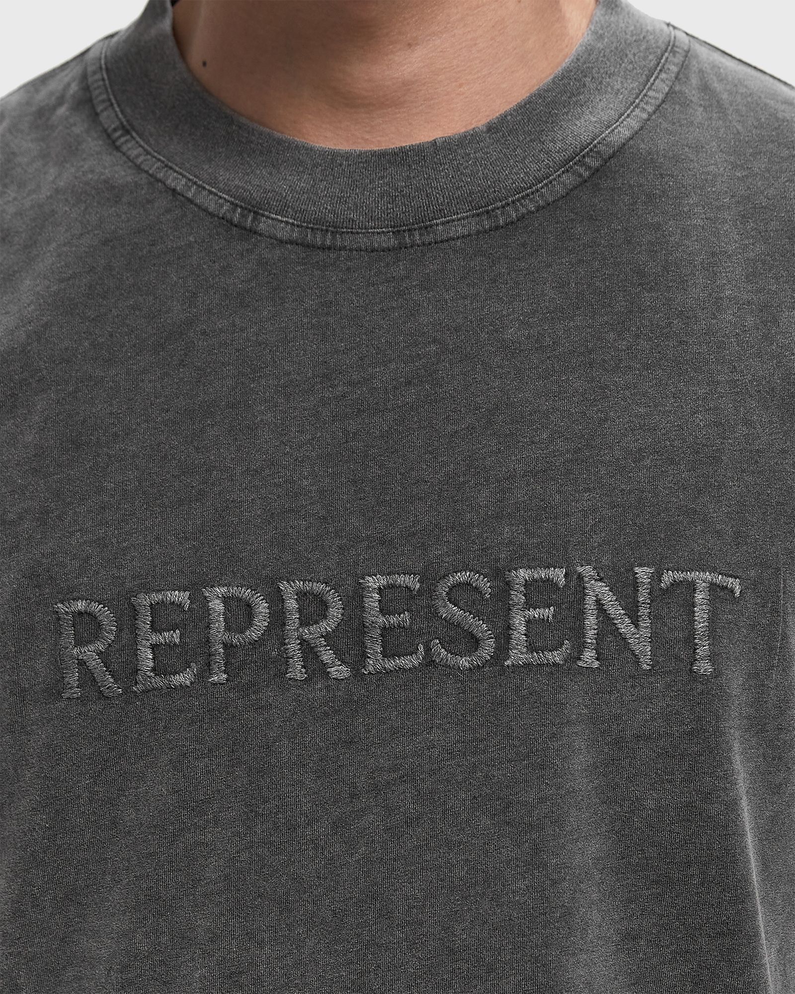 Embroidered Serif Logo T-Shirt