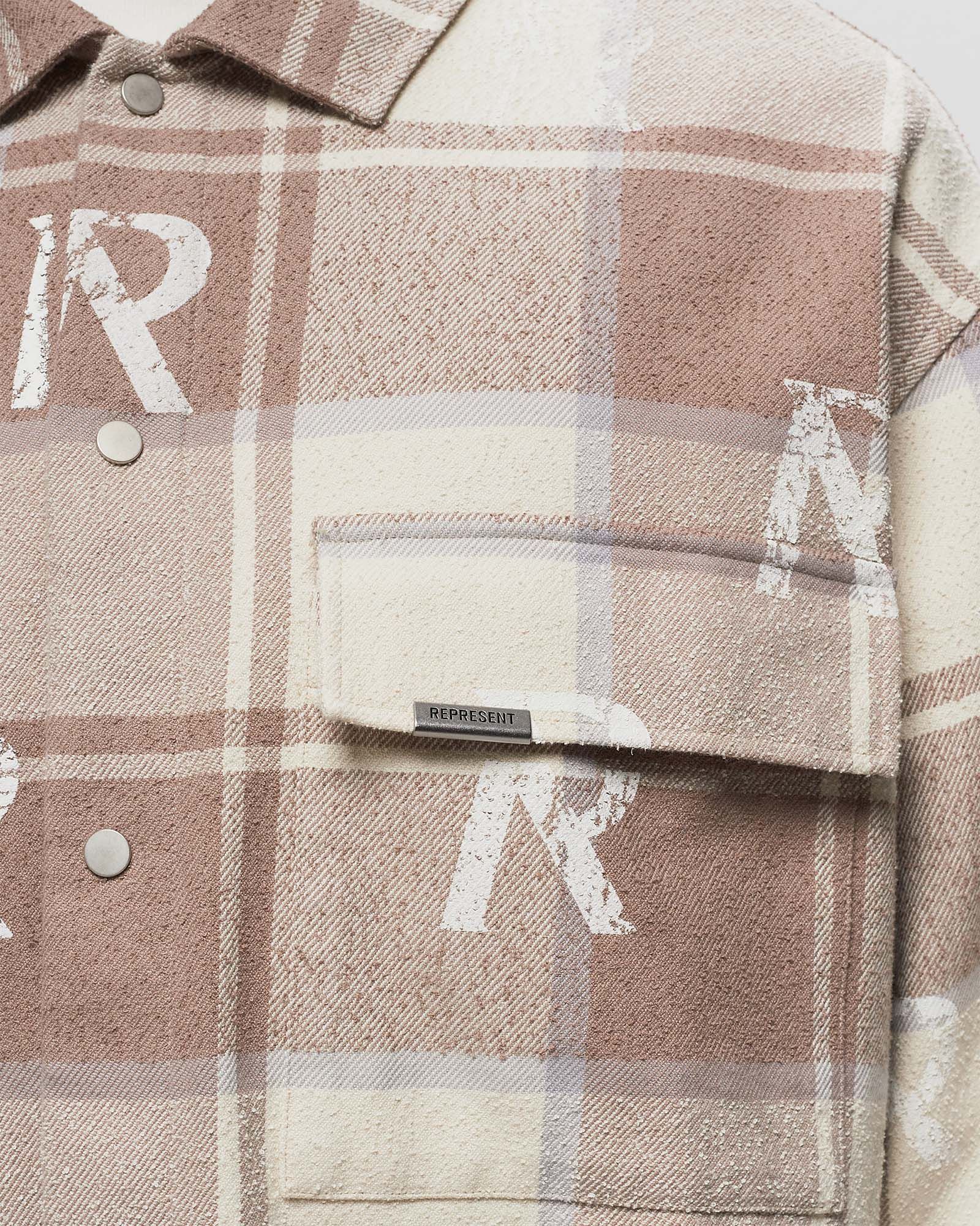 ALL OVER INITIAL FLANNEL SHIRT