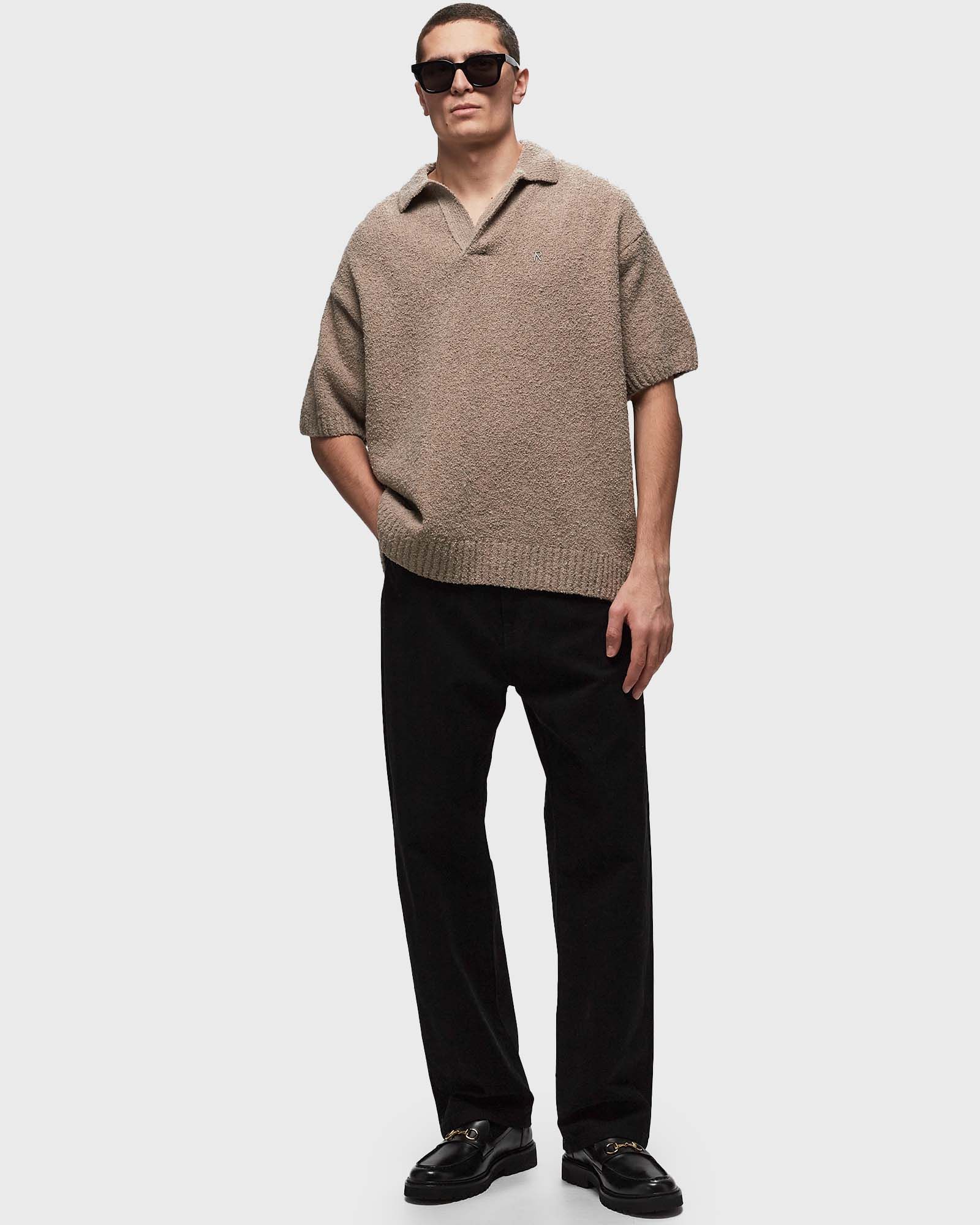 BOUCLE TEXTURED KNIT POLO