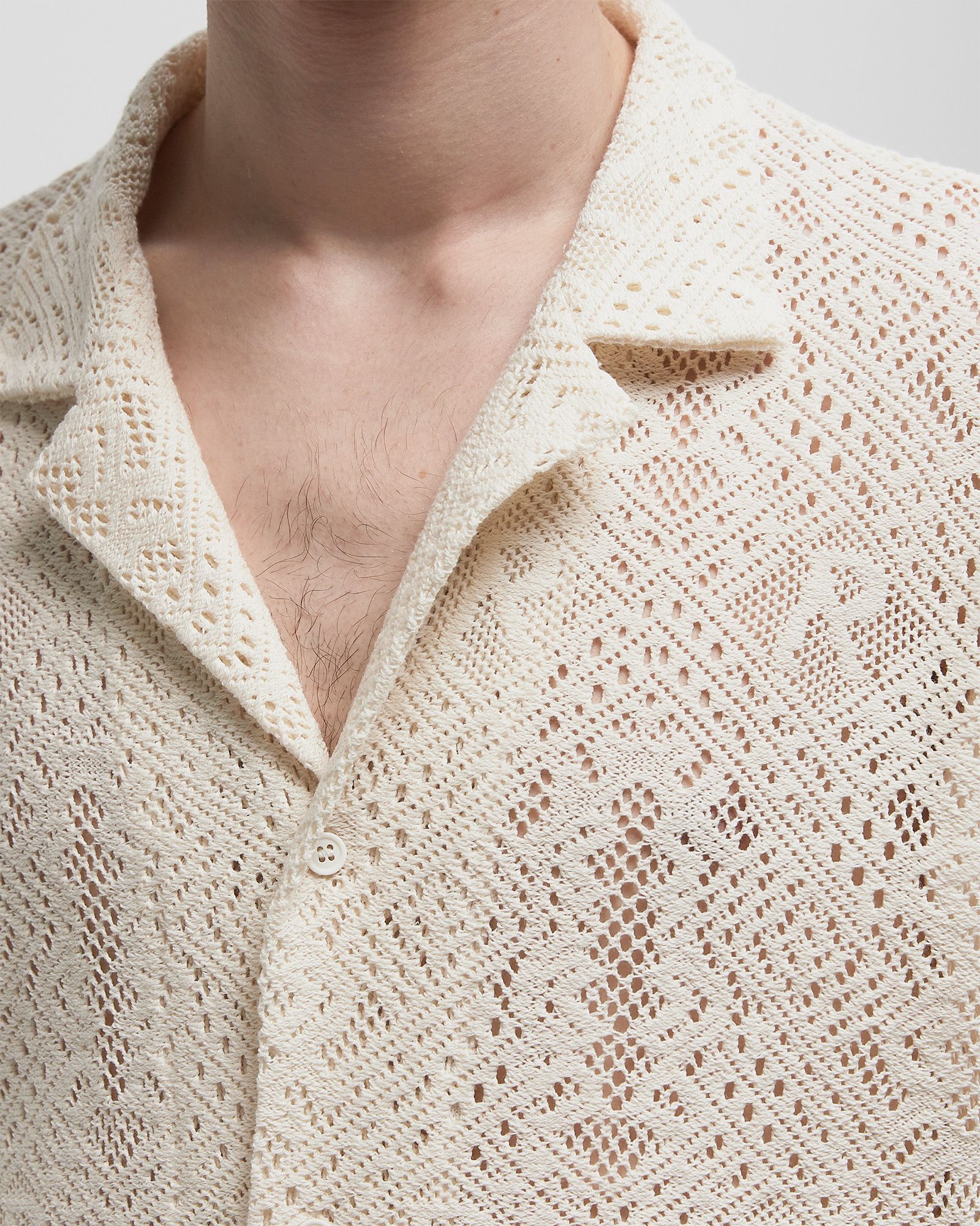 ALL OVER CROCHET SHIRT