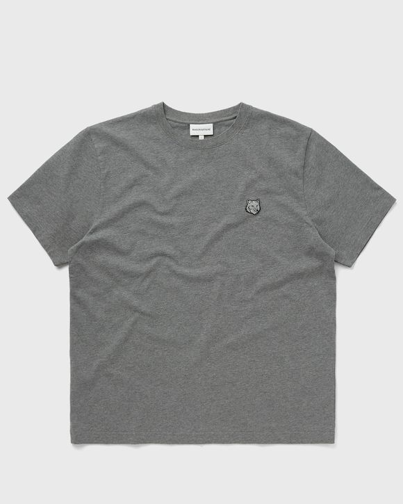 BOLD FOX HEAD PATCH COMFORT TEE SHIRT MEDIUM GREY MELANGE