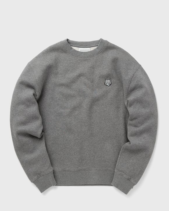 Maison Kitsune BOLD FOX HEAD PATCH COMFORT SWEATSHIRT MEDIUM GREY MELANGE  Grey - GREY