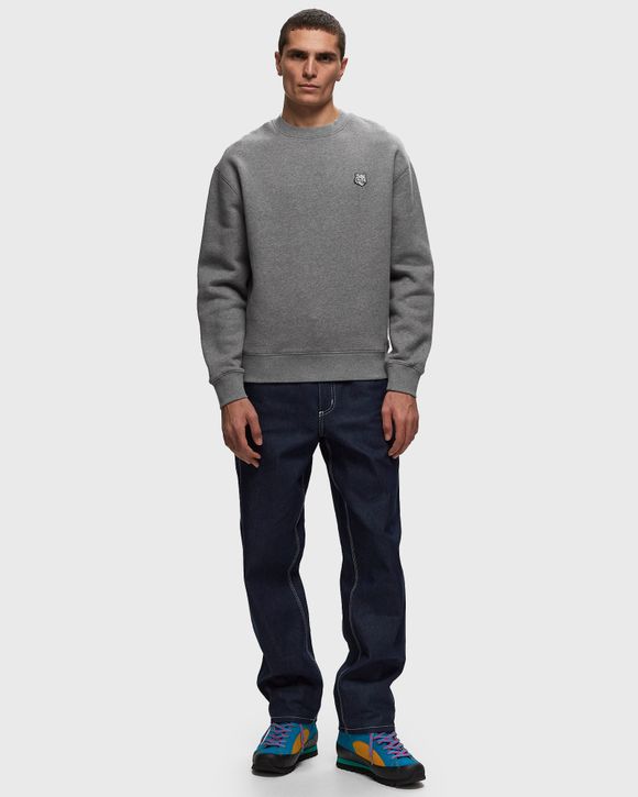 Maison Kitsune BOLD FOX HEAD PATCH COMFORT SWEATSHIRT MEDIUM GREY MELANGE  Grey - GREY