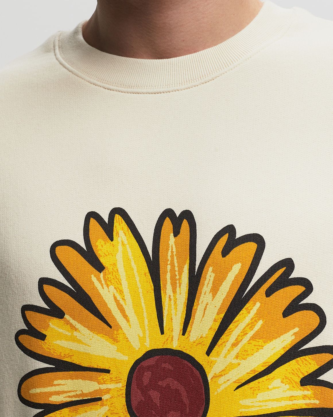 MAISON KITSUNE｜SWEATSHIRTS (FLOATING FLOWER COMFORT SWE Maison Kitsuné - FLOATING FLOWER COMFORT SWEATSHIRT | HBX