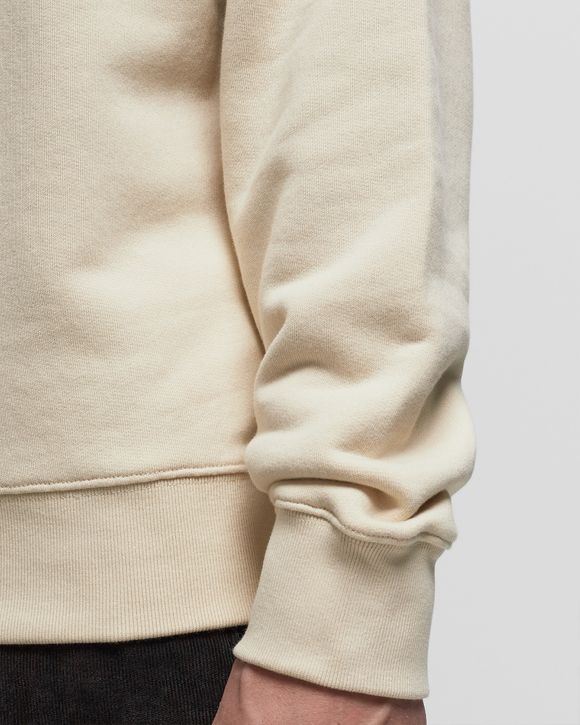 MAISON KITSUNE｜SWEATSHIRTS (FLOATING FLOWER COMFORT SWE Maison Kitsune Floating Flower Comfort Sweatshirt Light Grey