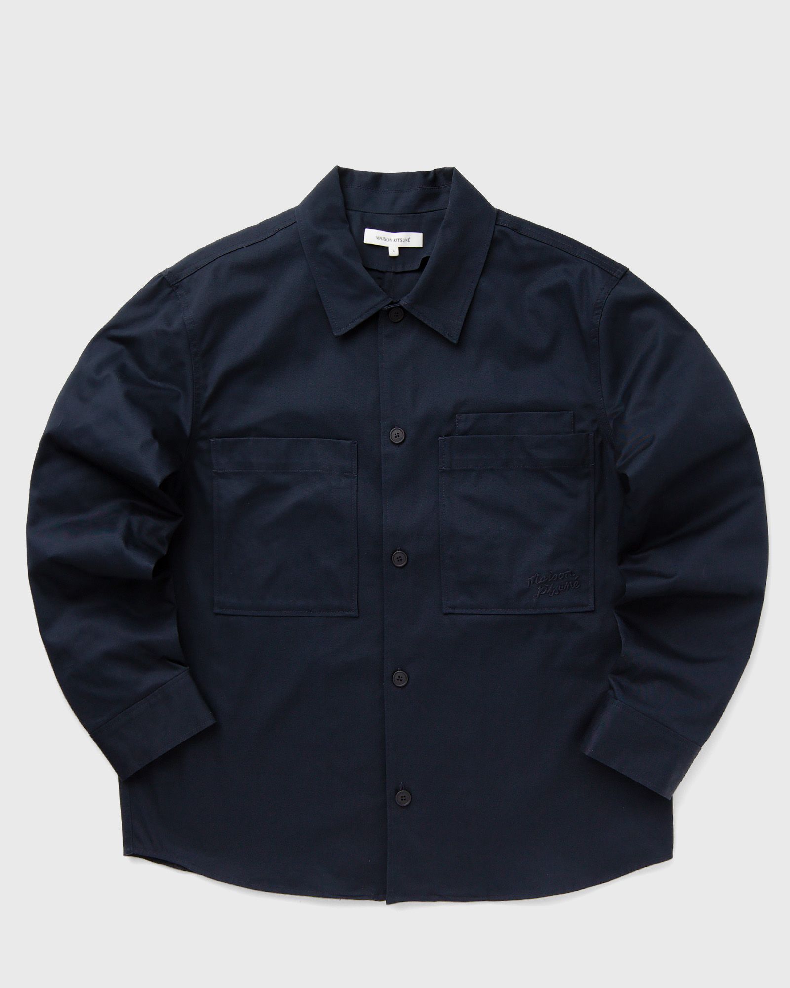 Maison Kitsune - overshirt men overshirts blue in größe:m