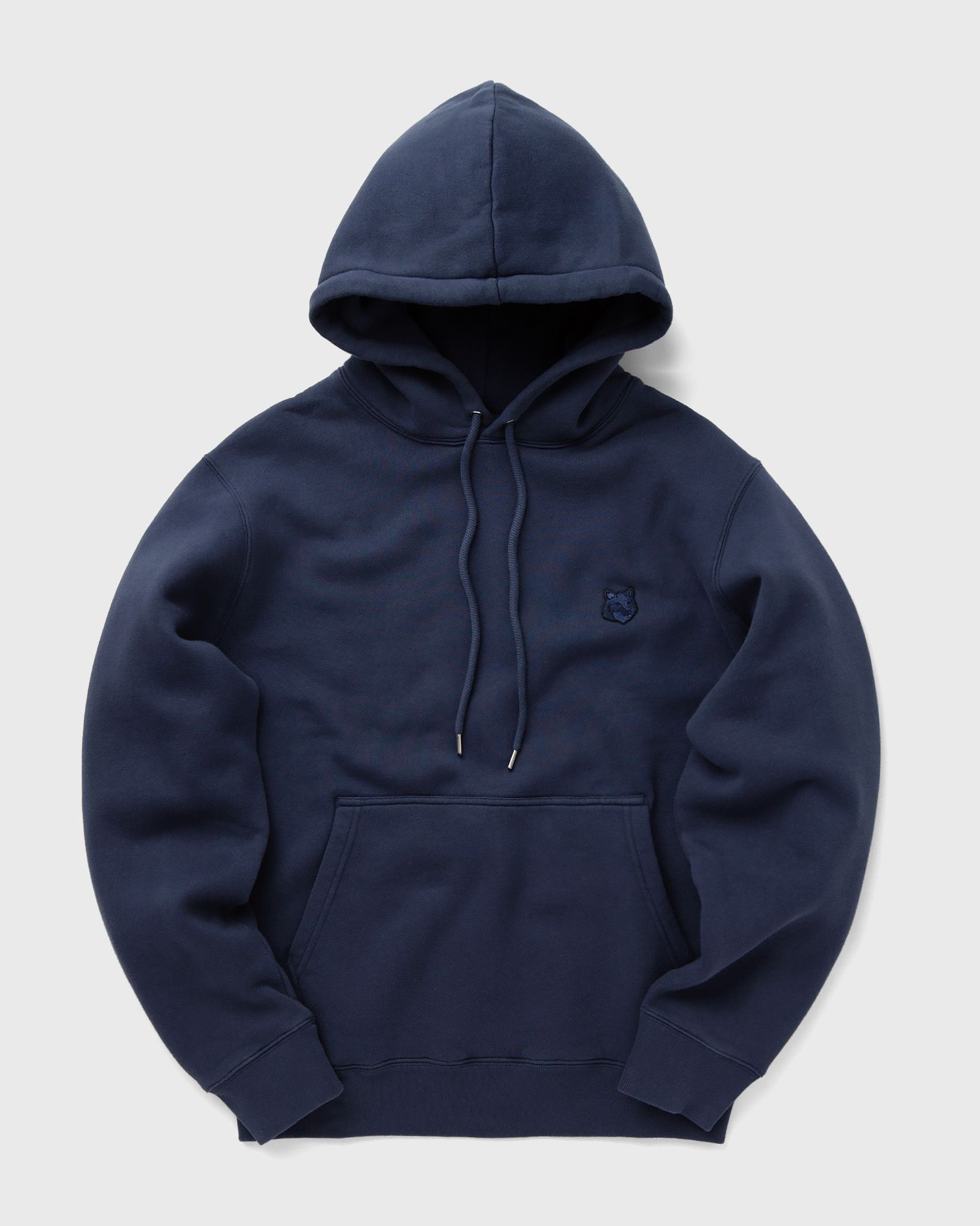 Maison Kitsune - bold fox head patch comfort hoodie ink blue men hoodies blue in größe:m