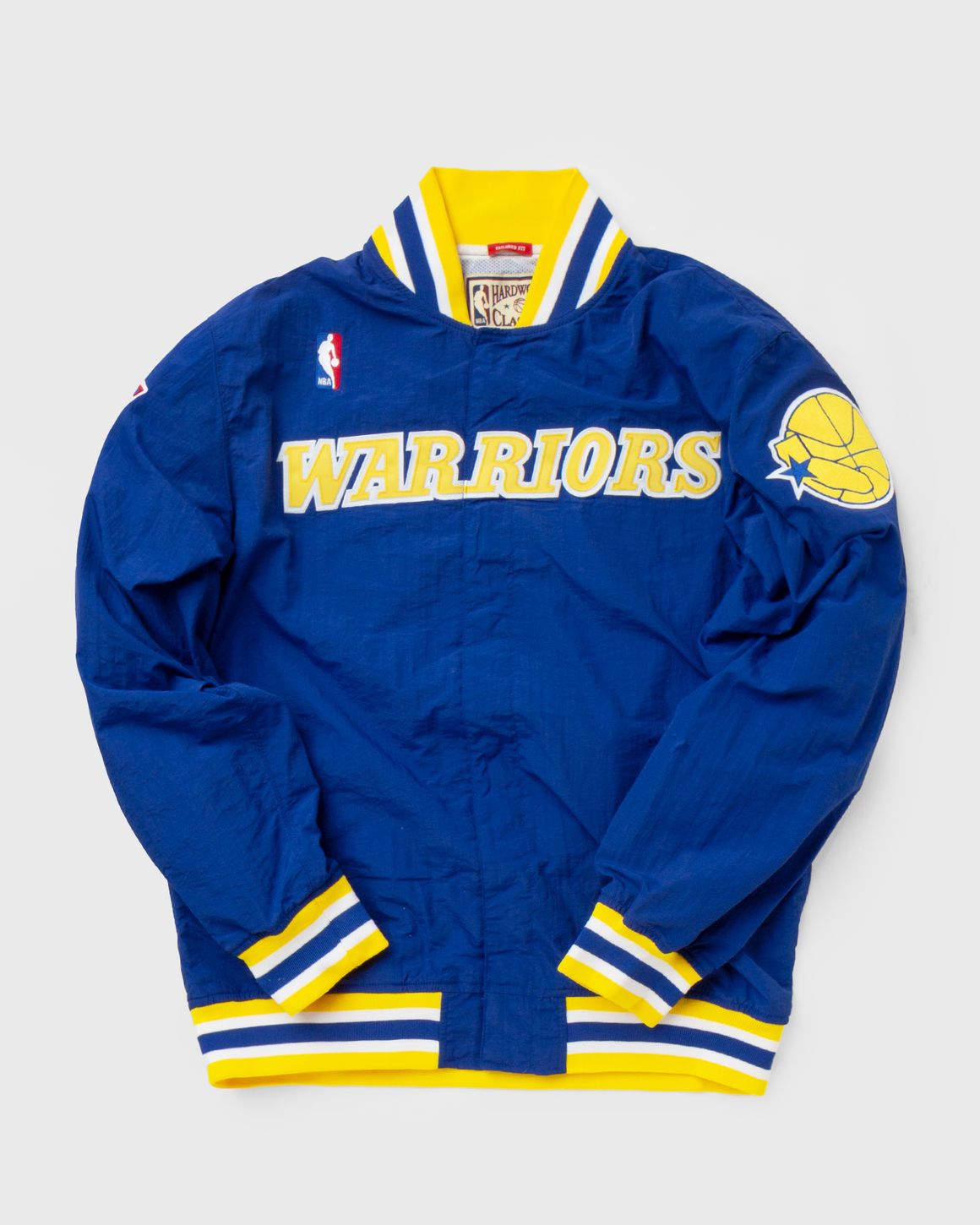 Mitchell Ness NBA AUTHENTIC WARM UP JACKET GOLDEN STATE WARRIORS 1996 97 Blue BSTN Store