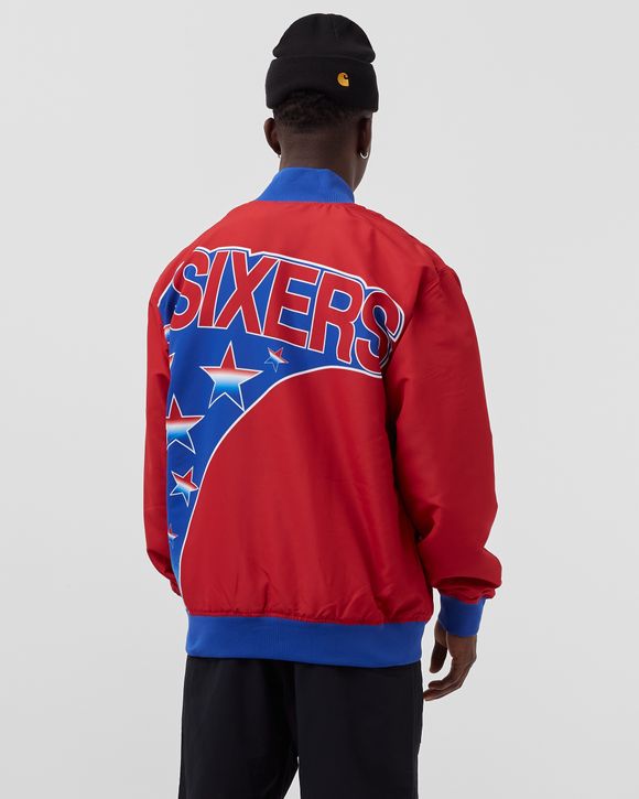 Mitchell & Ness Men's Philadelphia 76ers Black Cut Up Hoodie