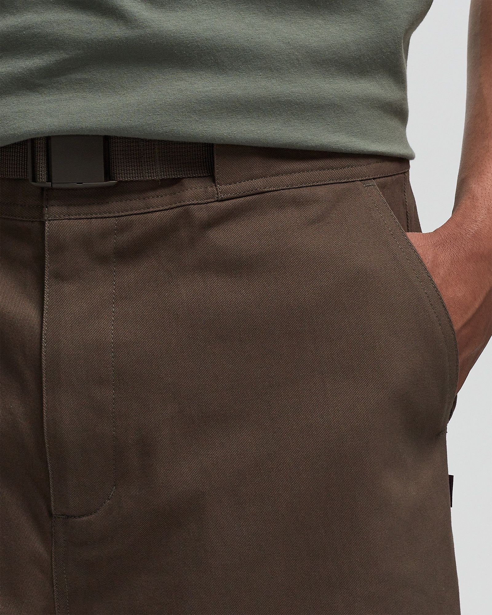 Off-Race Cotton Twill Shorts