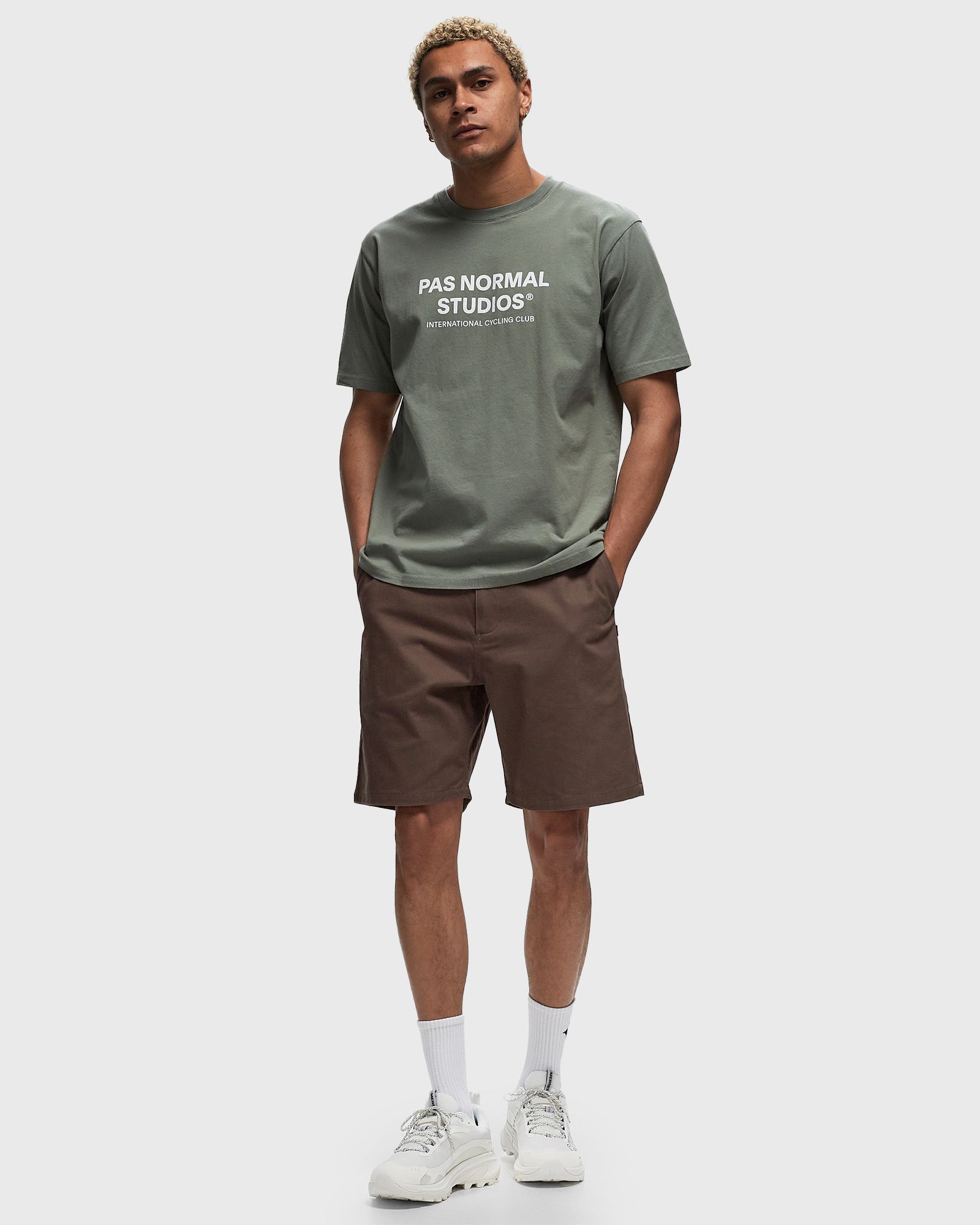 Off-Race Cotton Twill Shorts