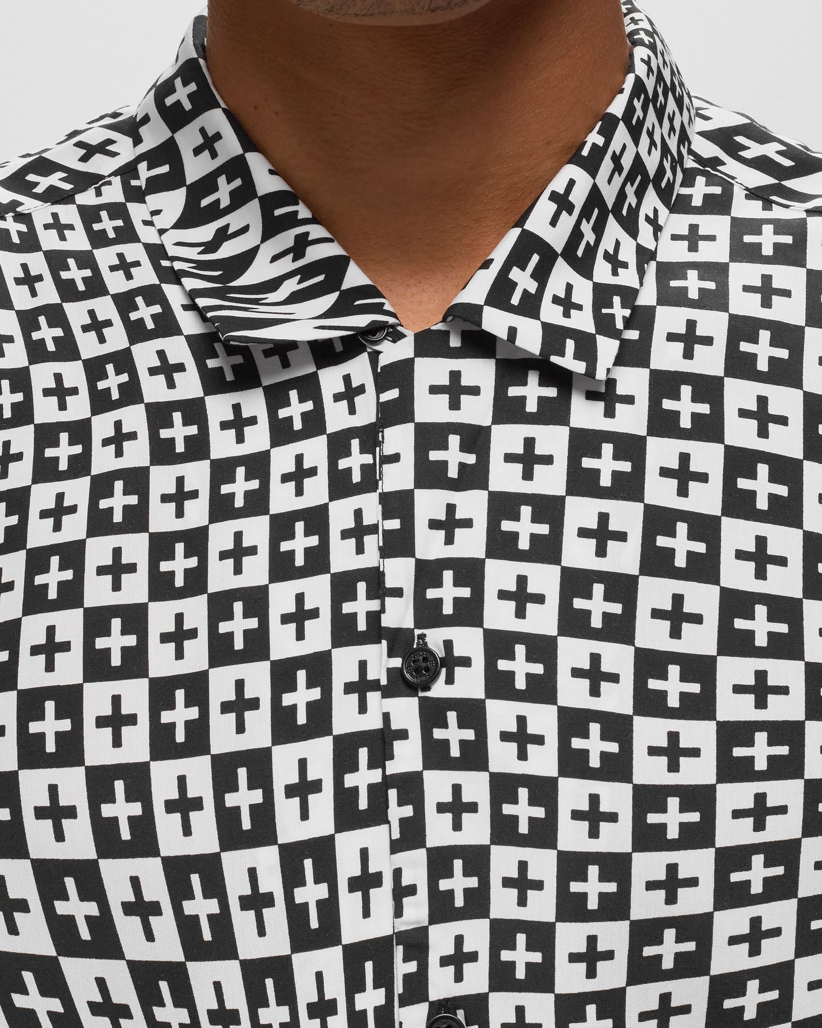 CHECK OUT RESORT SS SHIRT BLACK
