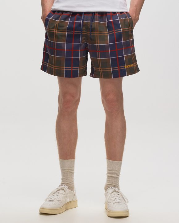 Barbour tartan hot sale swim shorts