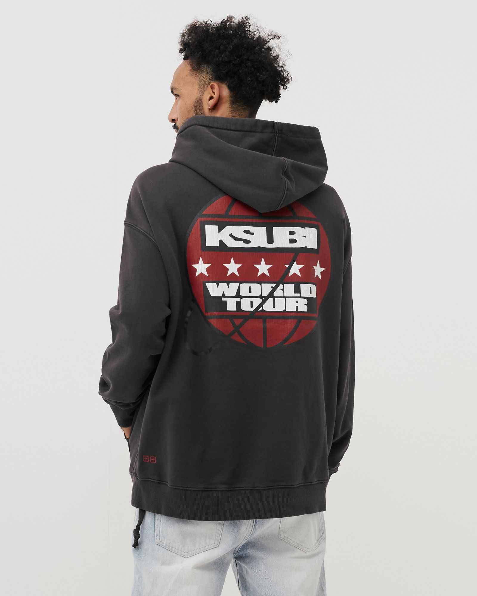 tour biggie hoodie faded black