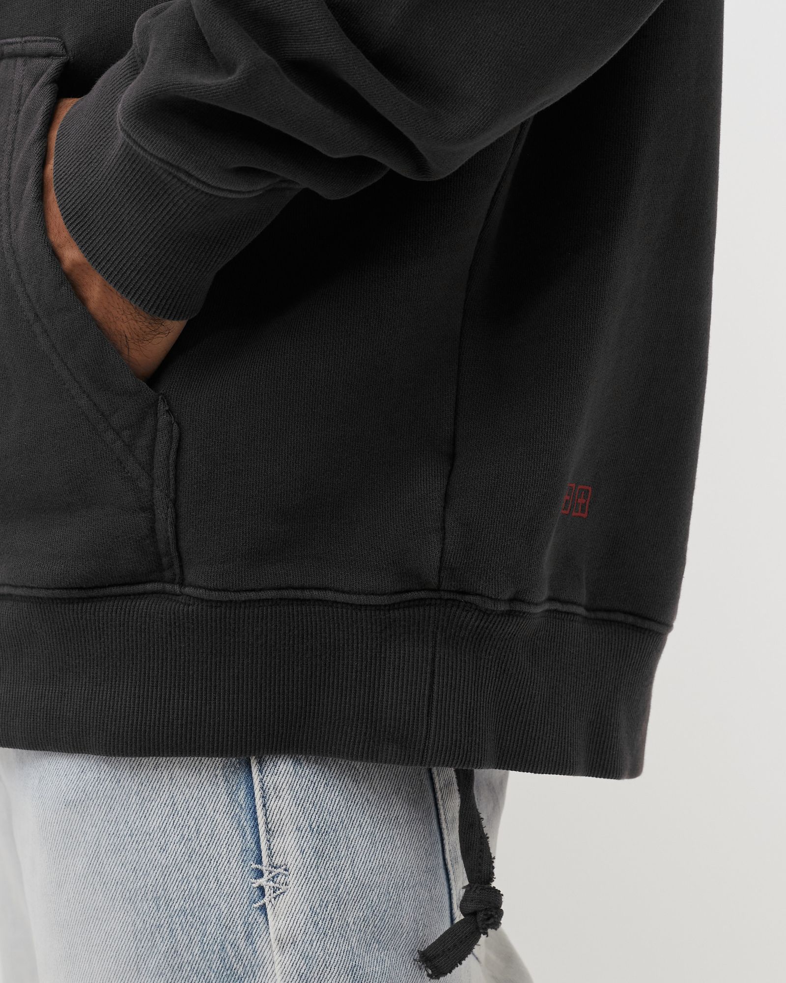 tour biggie hoodie faded black