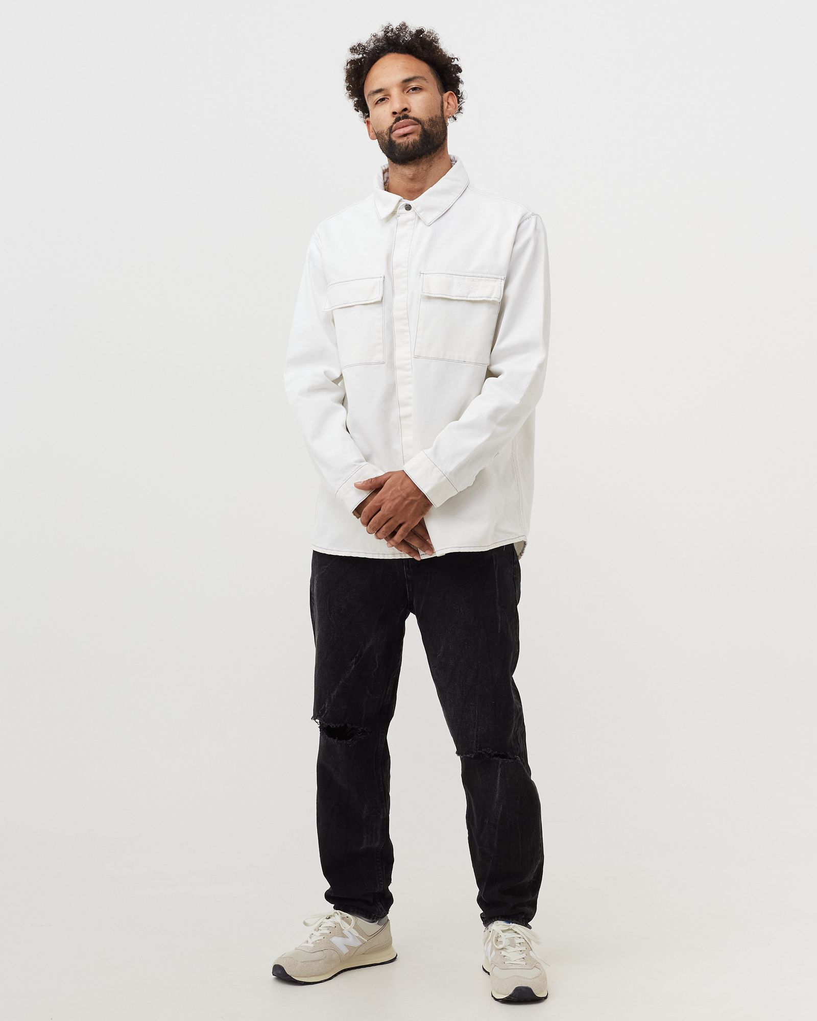 snakebite shirt ivory