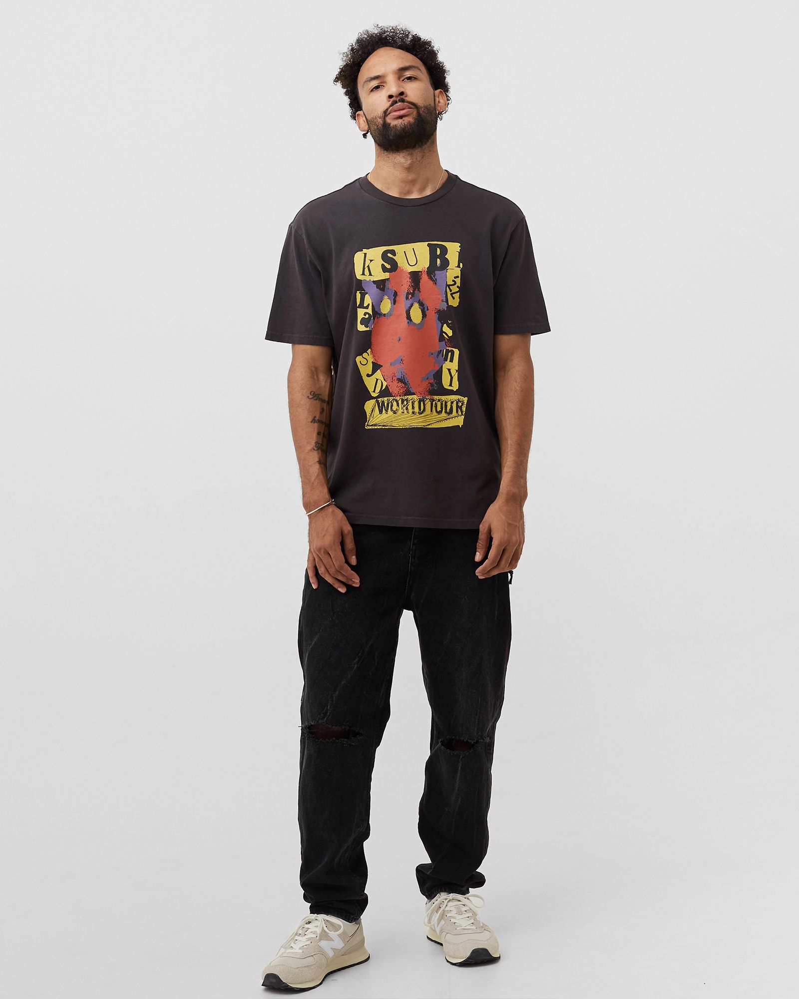 devil kash ss tee faded black